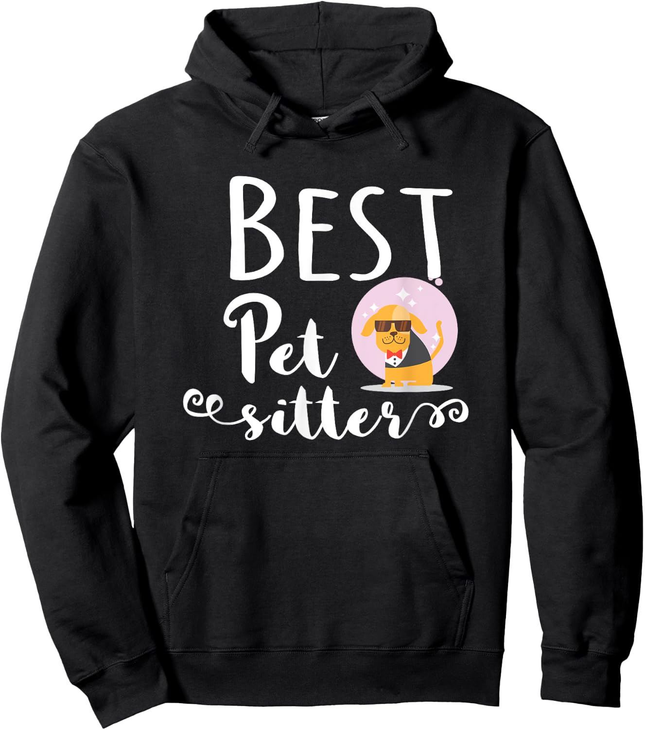 Best Pet Sitter, Dog Babysitter Gift Women Girls Kids Hoodie - Hoodie | Black