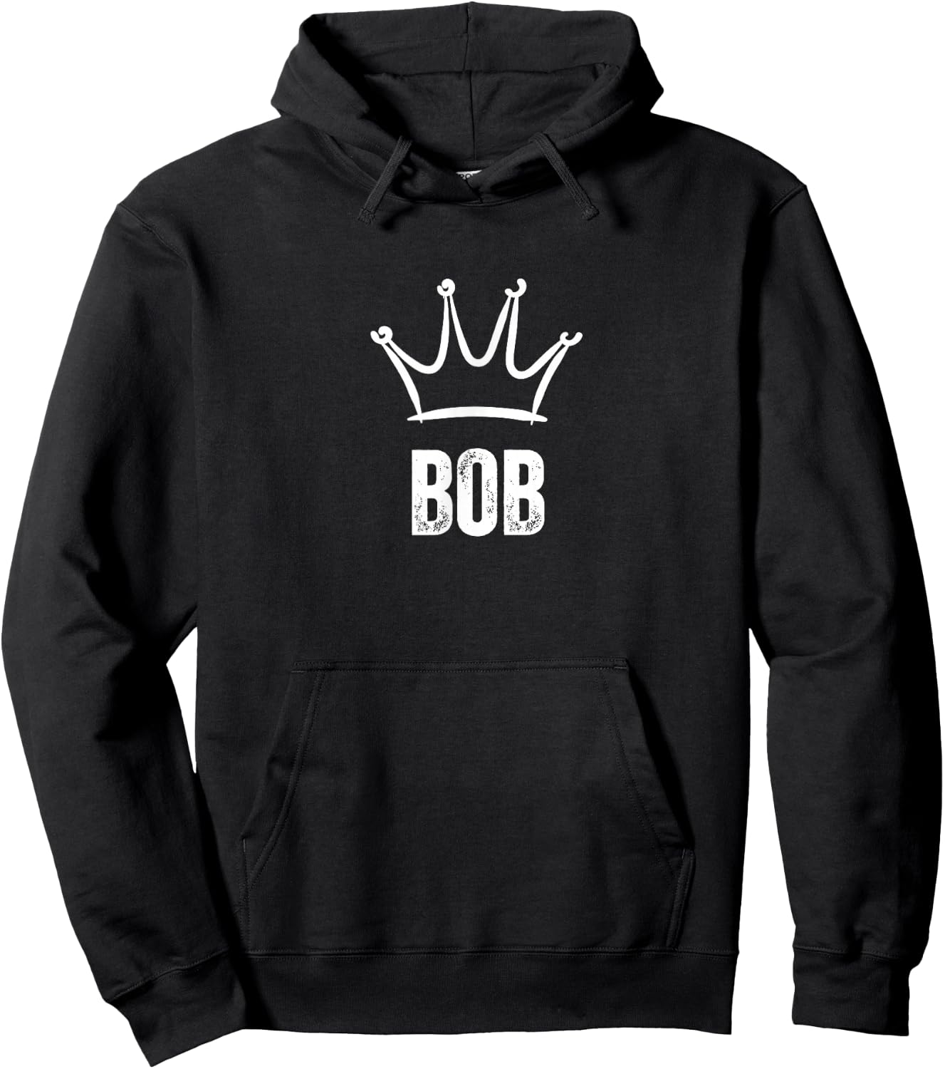 Bob King Crown - Custom First Name Birthday #1 Winner Hoodie - Hoodie | Black