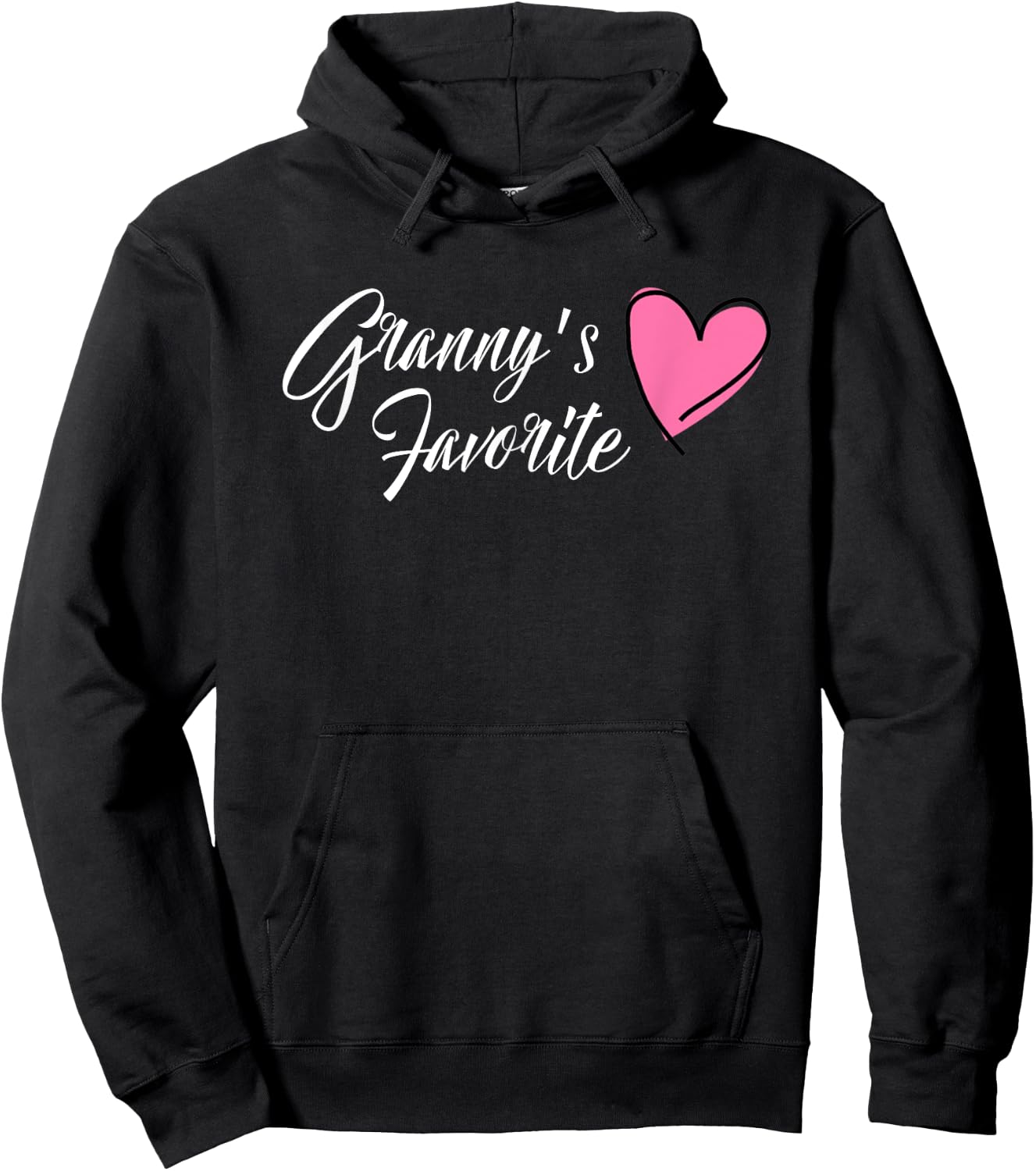 GRANNY'S FAVORITE Granddaughter Heart Hoodie - Hoodie | Black
