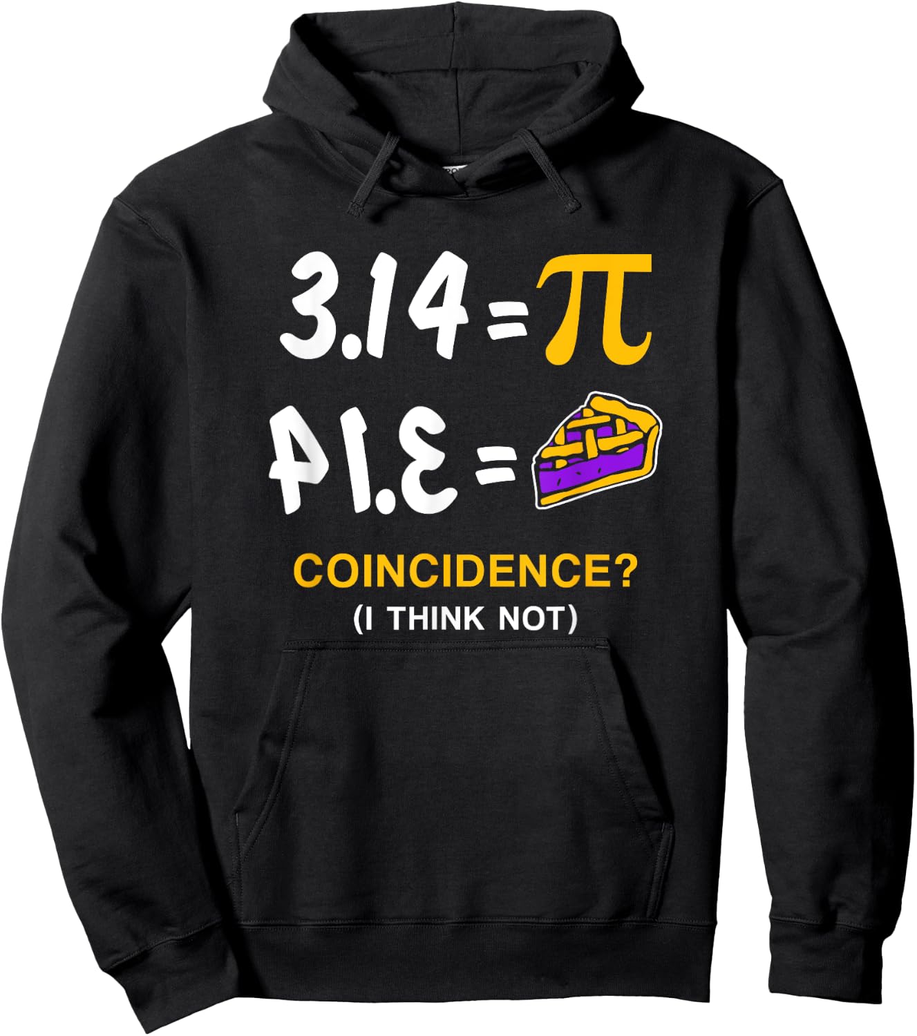 Pie Pi Day Gift Hoodie - Hoodie | Black