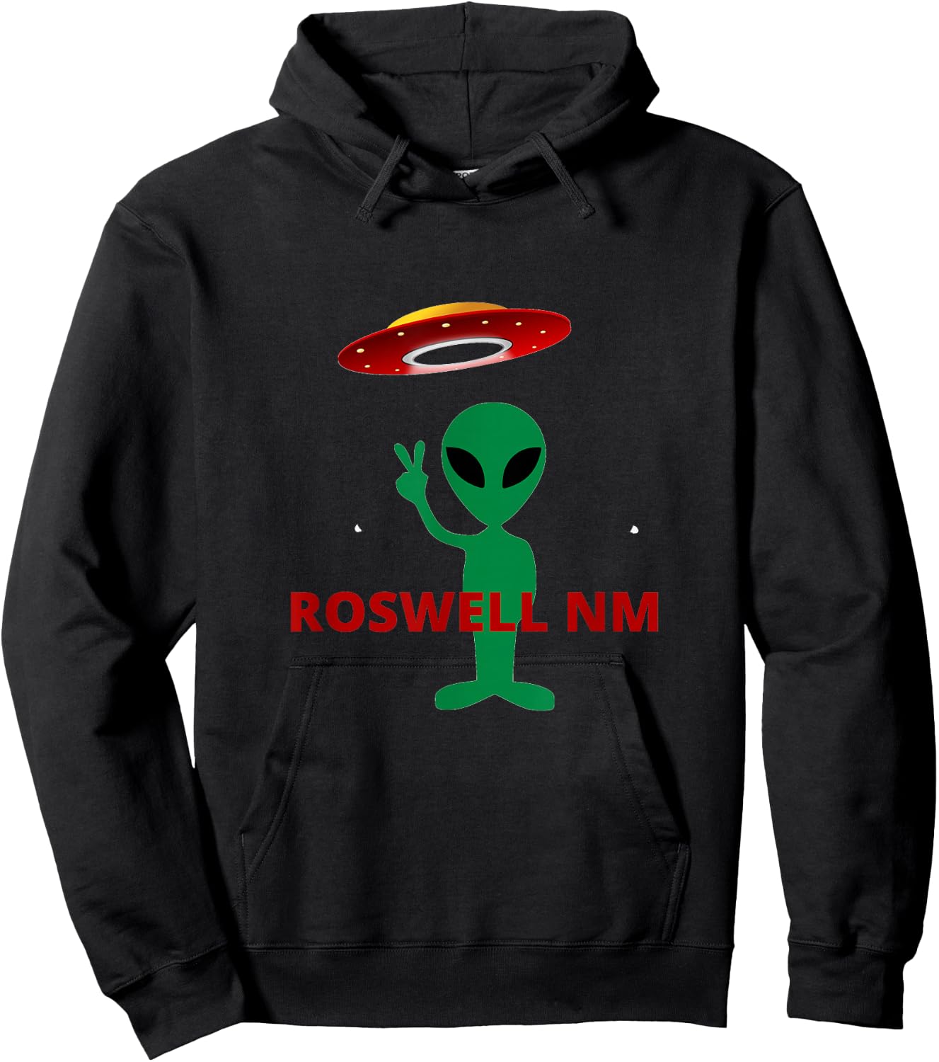 Roswell NM Alien UFO Abduction ETs Flying Saucer Men Hoodie - Hoodie | Black