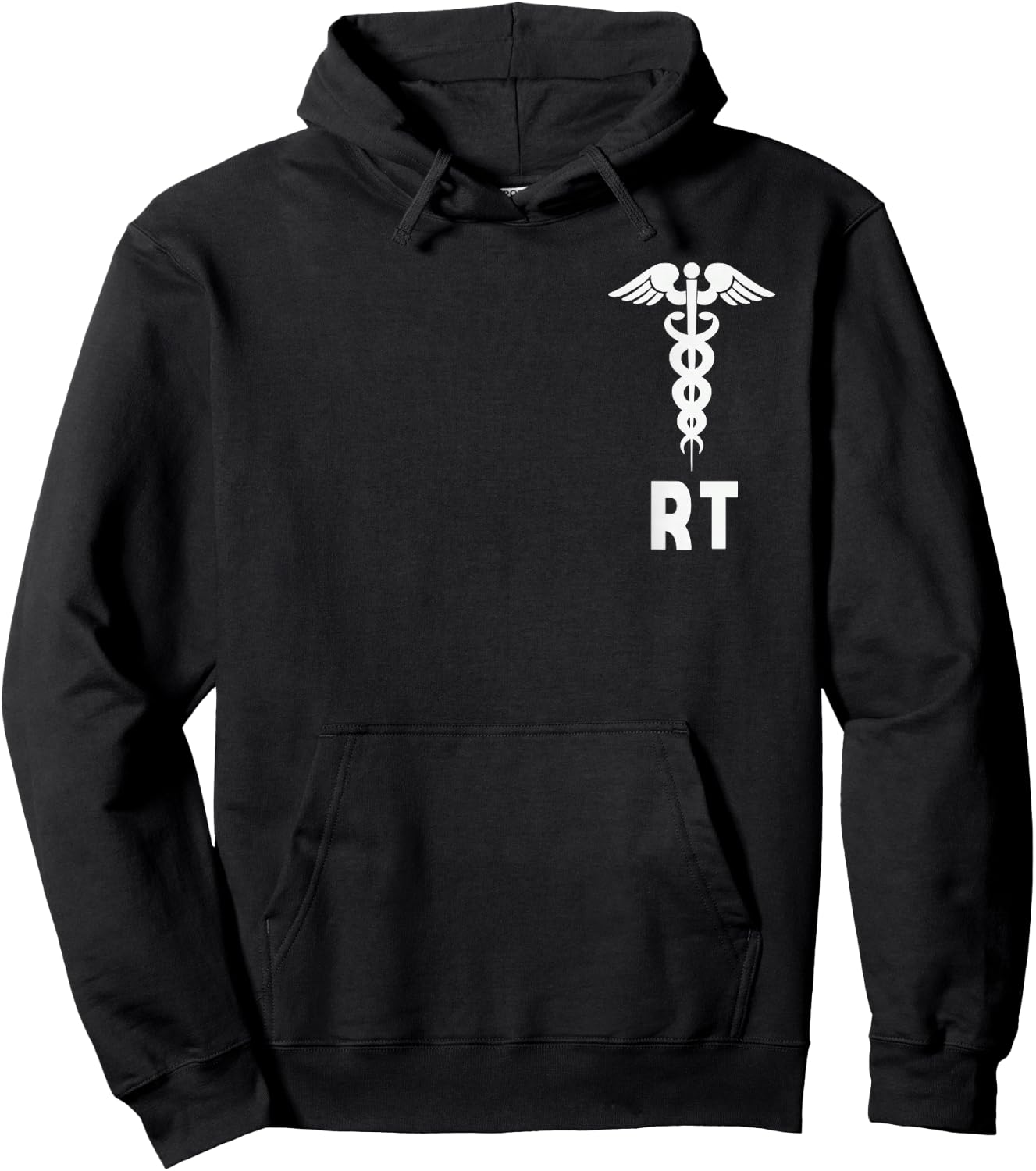 Respiratory Therapist RT Caduceus Medical Symbol Gift Hoodie - Hoodie | Black