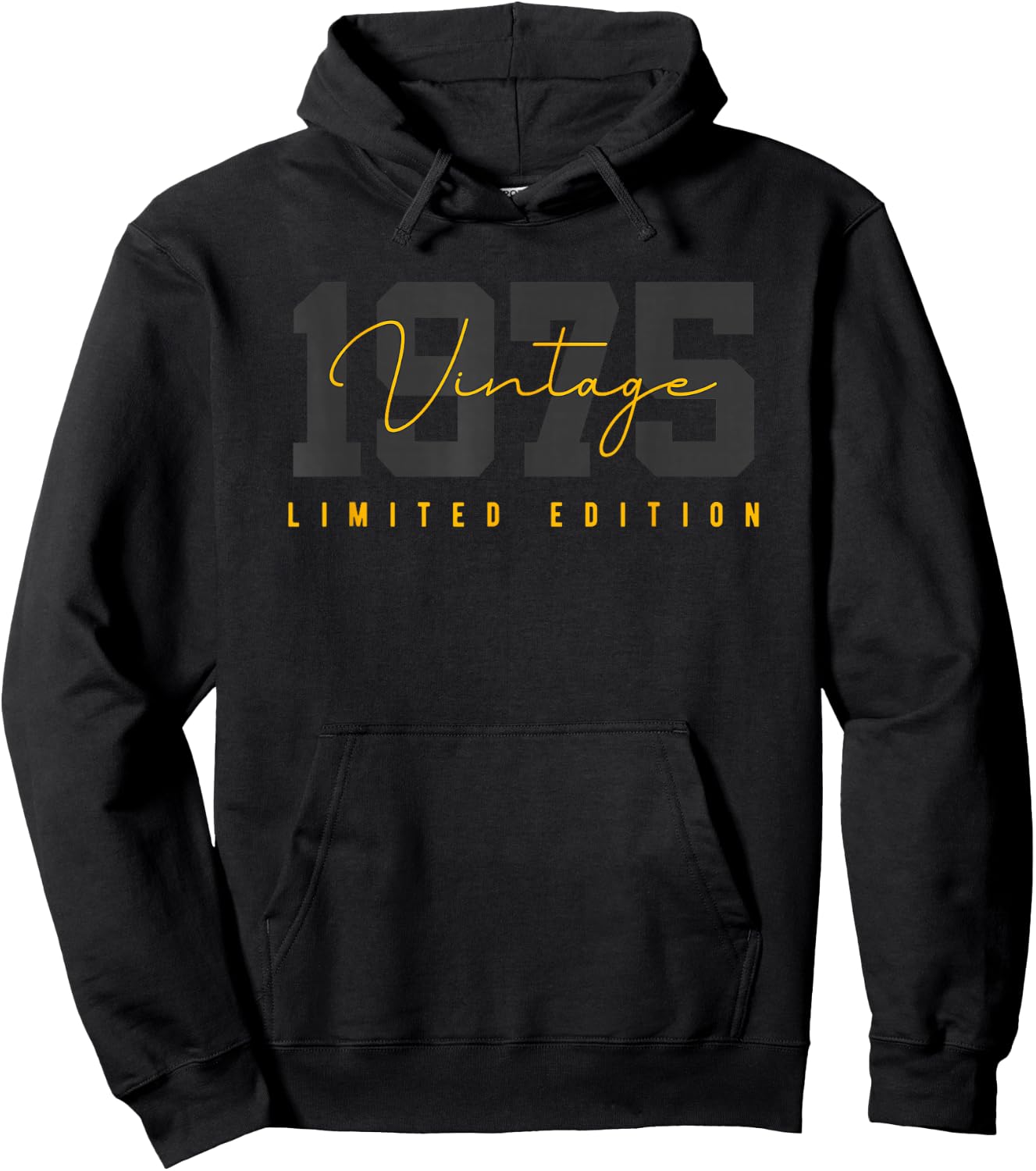 50th Birthday Vintage 50 Year Old Est 1975 LimitedEdition Hoodie - Hoodie | Black