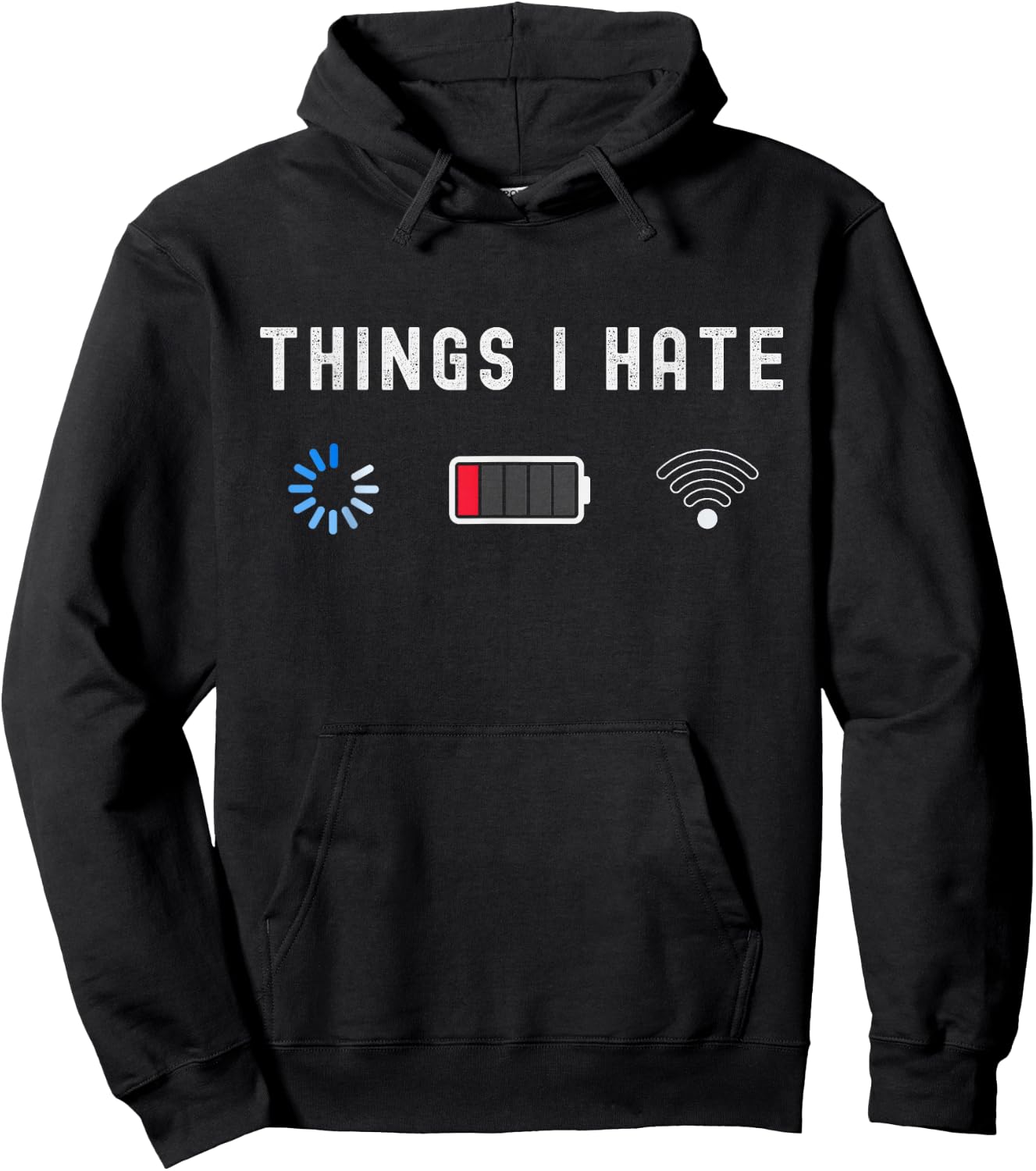 Things I Hate Programmer Gamer Computer Nerd Funny Gift Hoodie - Hoodie | Black