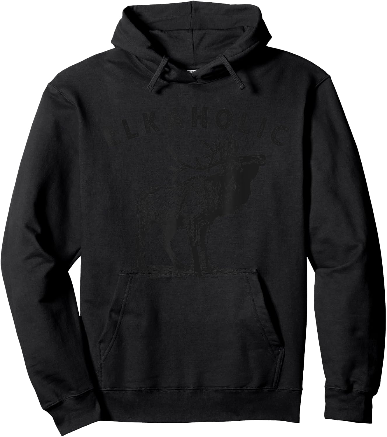 Elkaholic Elk Hunting Hunter Hoodie - Hoodie | Black