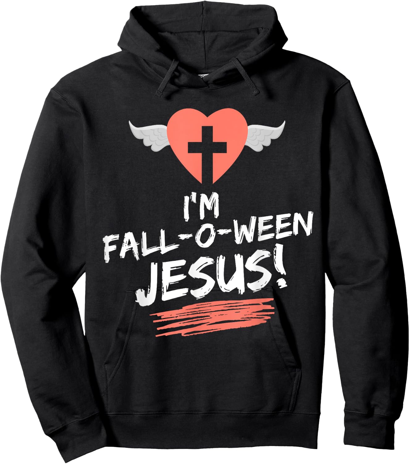 Christian Thanksgiving Halloween I'm Fall-O-Ween Jesus Funny Hoodie - Hoodie | Black
