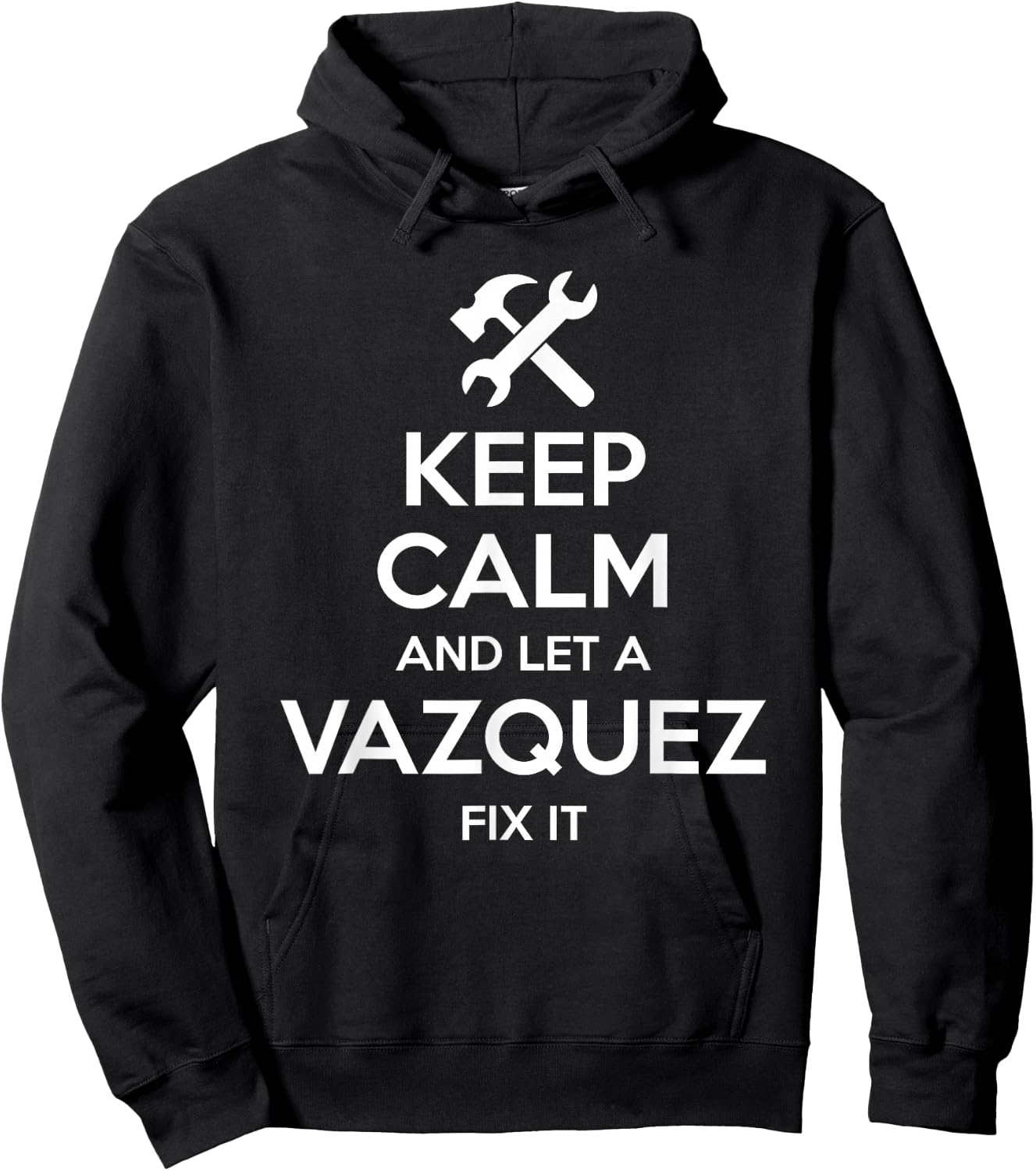 VAZQUEZ Funny Surname Birthday Family Tree Reunion Gift Hoodie - Hoodie | Black