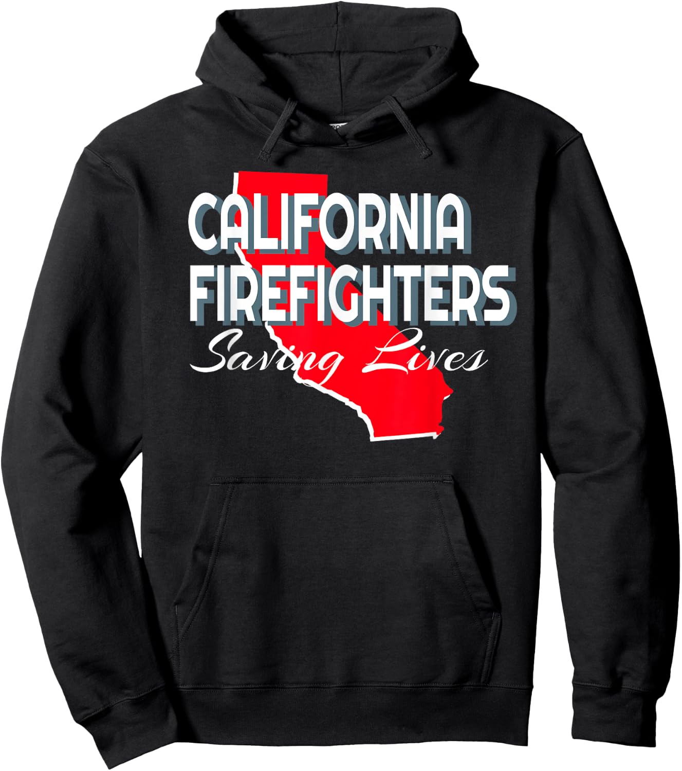 California Firefighters, Saving Lives Hoodie - Hoodie | Black