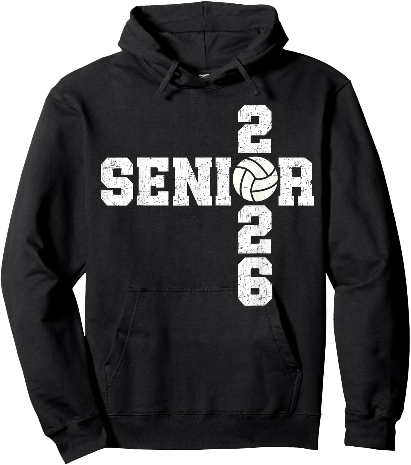 Senior Class of 2026 Volleyball Seniors Back to School 2026 Hoodie - Hoodie | Black