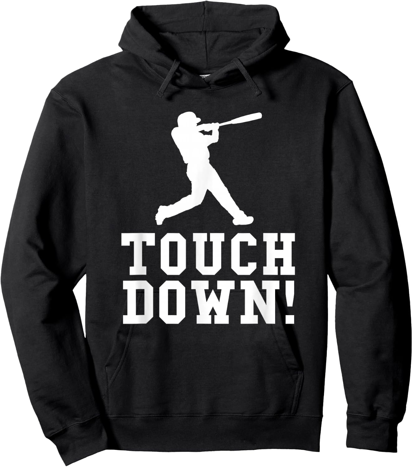 Funny Touchdown Baseball Football Sports Gift Hoodie - Hoodie | Black