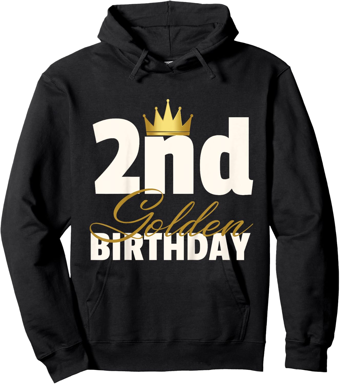 2nd Golden Birthday Year Age Crown Hoodie - Hoodie | Black