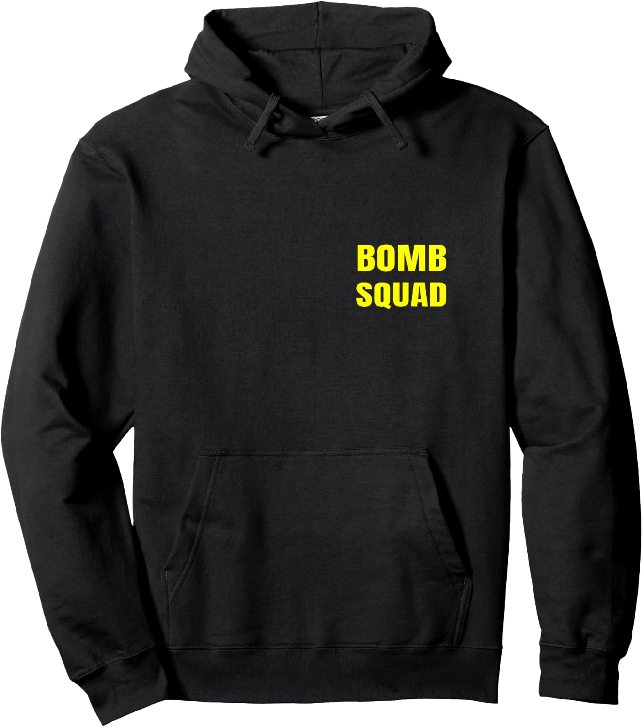 Bomb Squad Front And Back Dual Side Print Police Uniform Hoodie - Hoodie | Black