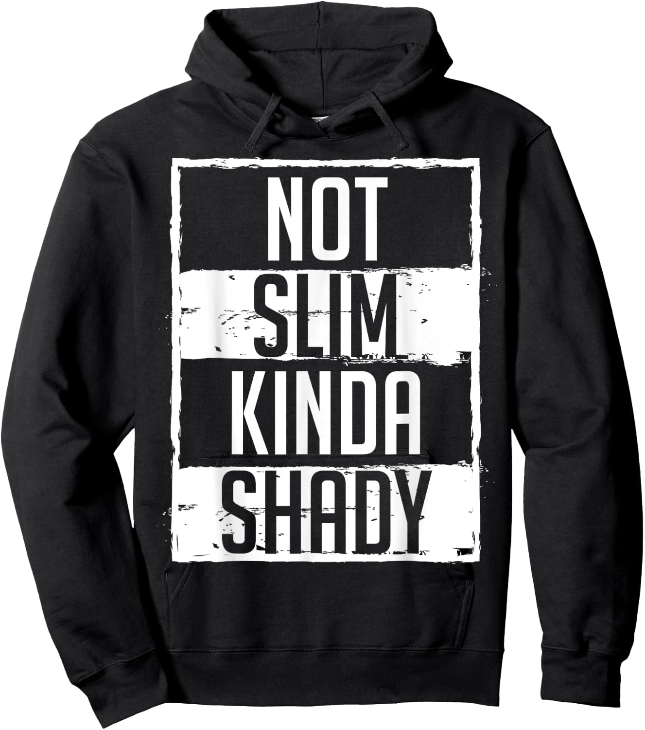 Pilates Dumbbell Fit Healthy Lifestyle Women's Not Slim Kinda Shady Chubby Gym Design Black Small Classic Fit Modern Classic Short Sleeve Hoodie - Hoodie | Black