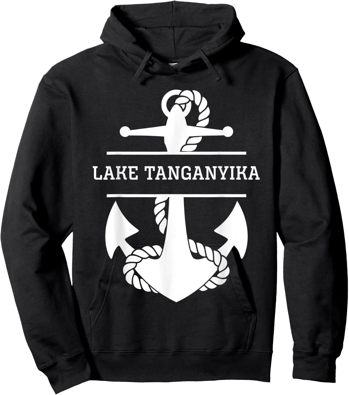 Lake Tanganyika Africa Nautical Hoodie - Hoodie | Black