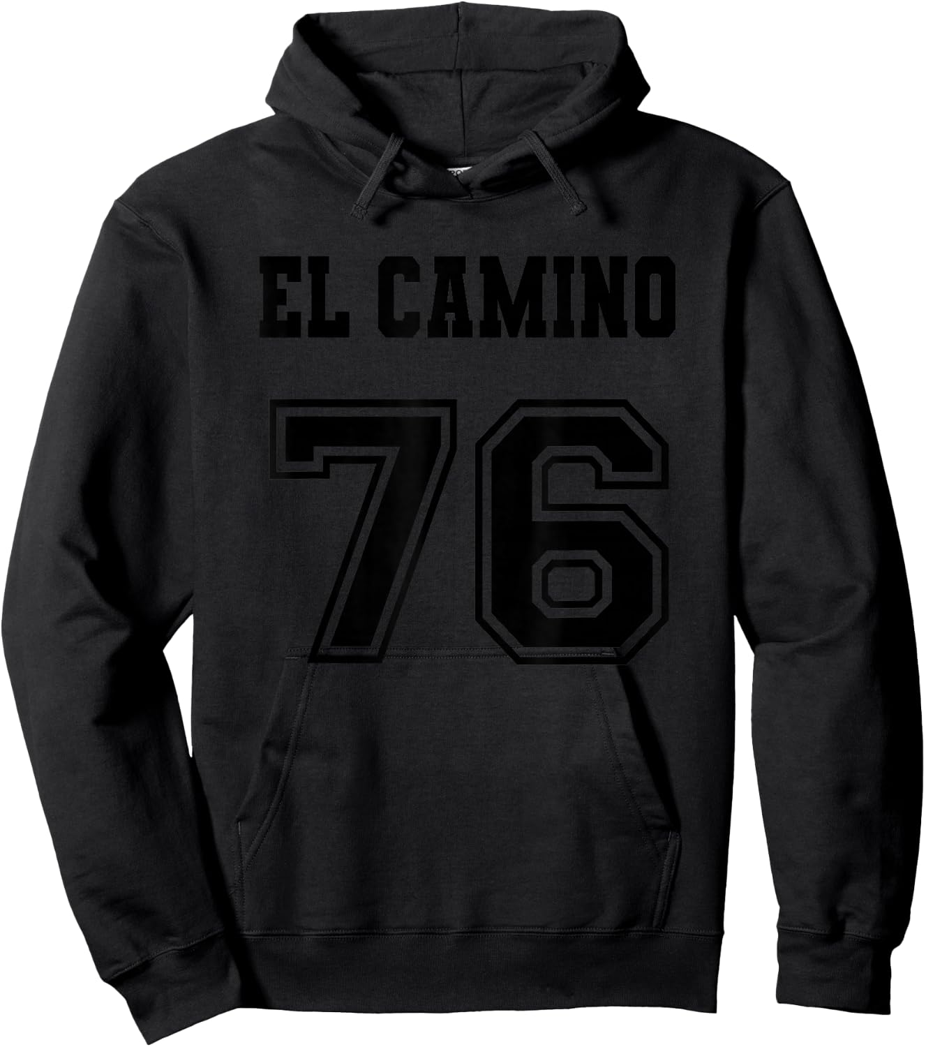 Jersey Style El Camino 76 1976 Hoodie - Hoodie | Black