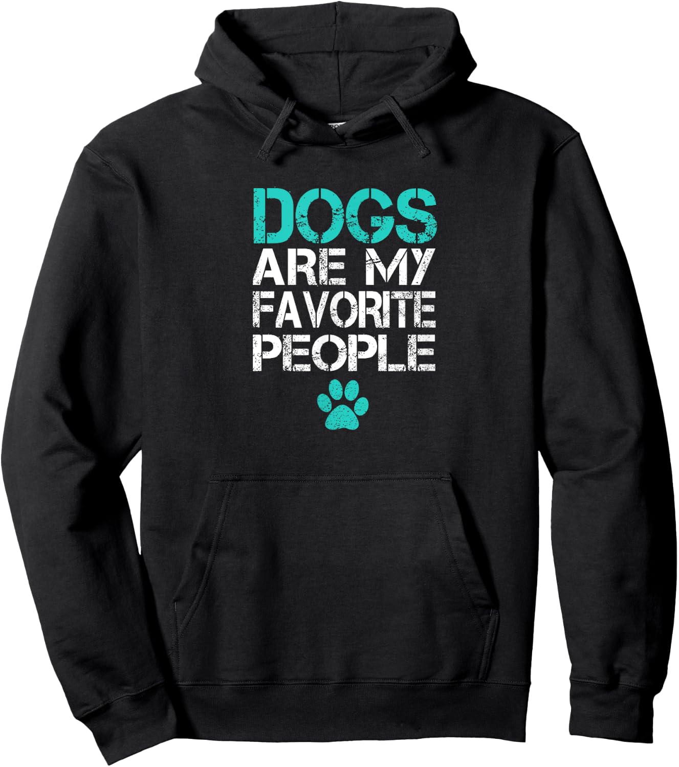 Dogs Are My Favorite People Funny Retro Cool Dog Lover Owner Women Girls Kids Hoodie - Hoodie | Black