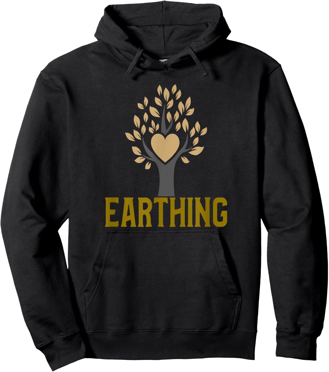 Earthing Heart Tree Hoodie - Hoodie | Black