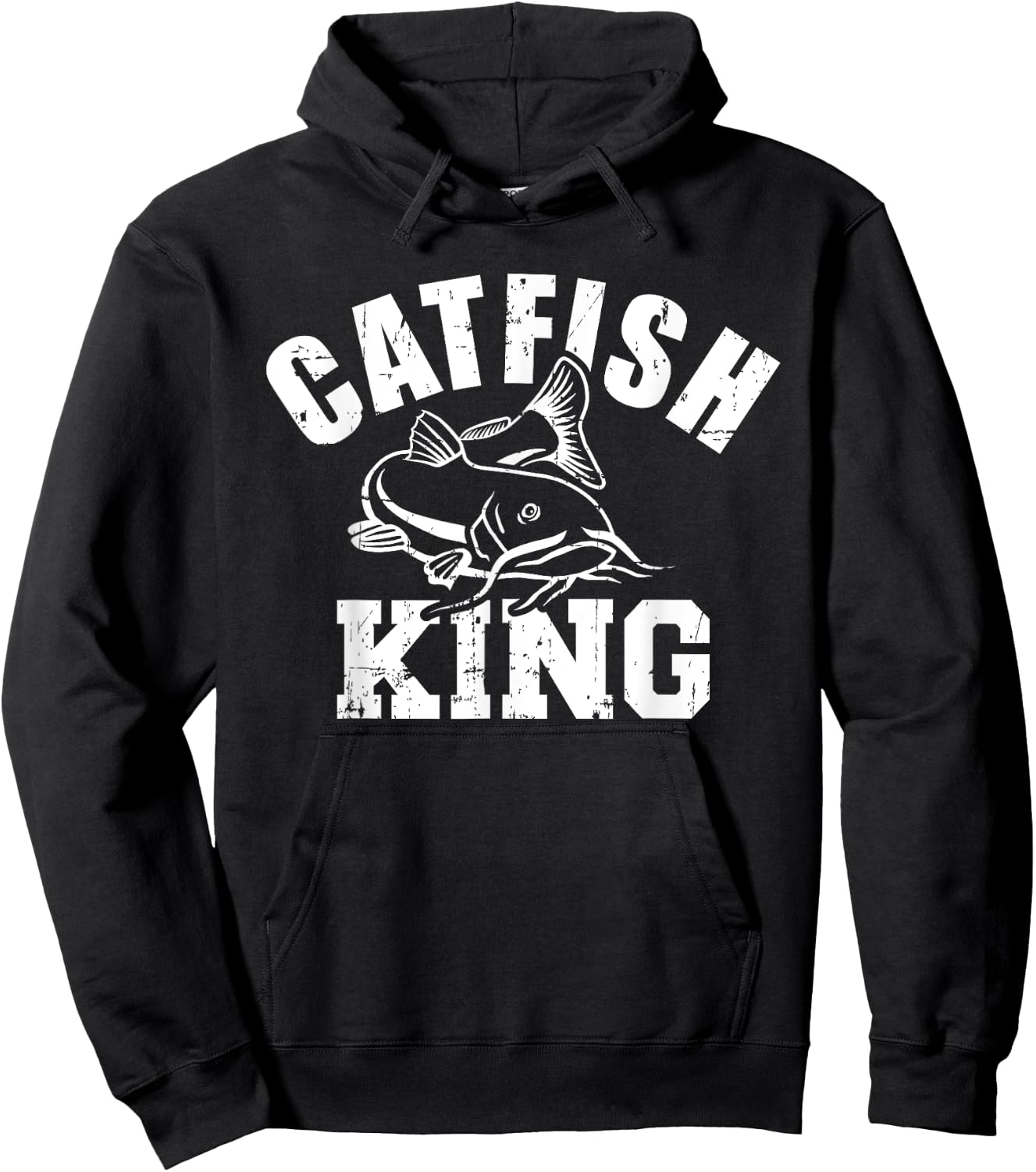 Catfish King Fishing Hoodie - Hoodie | Black
