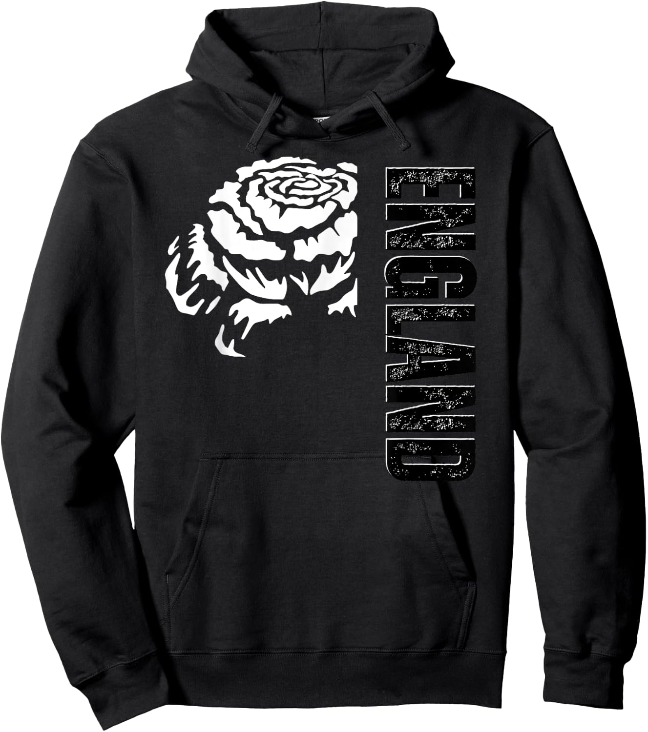 England Rugby Rose Hoodie - Hoodie | Black