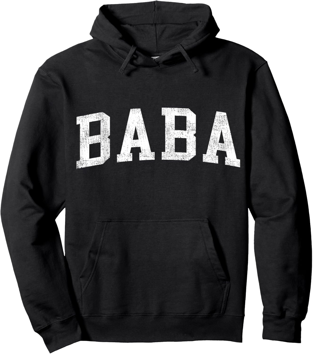 Baba Classic Bold Font Baba Birthday Gift Hoodie - Hoodie | Black