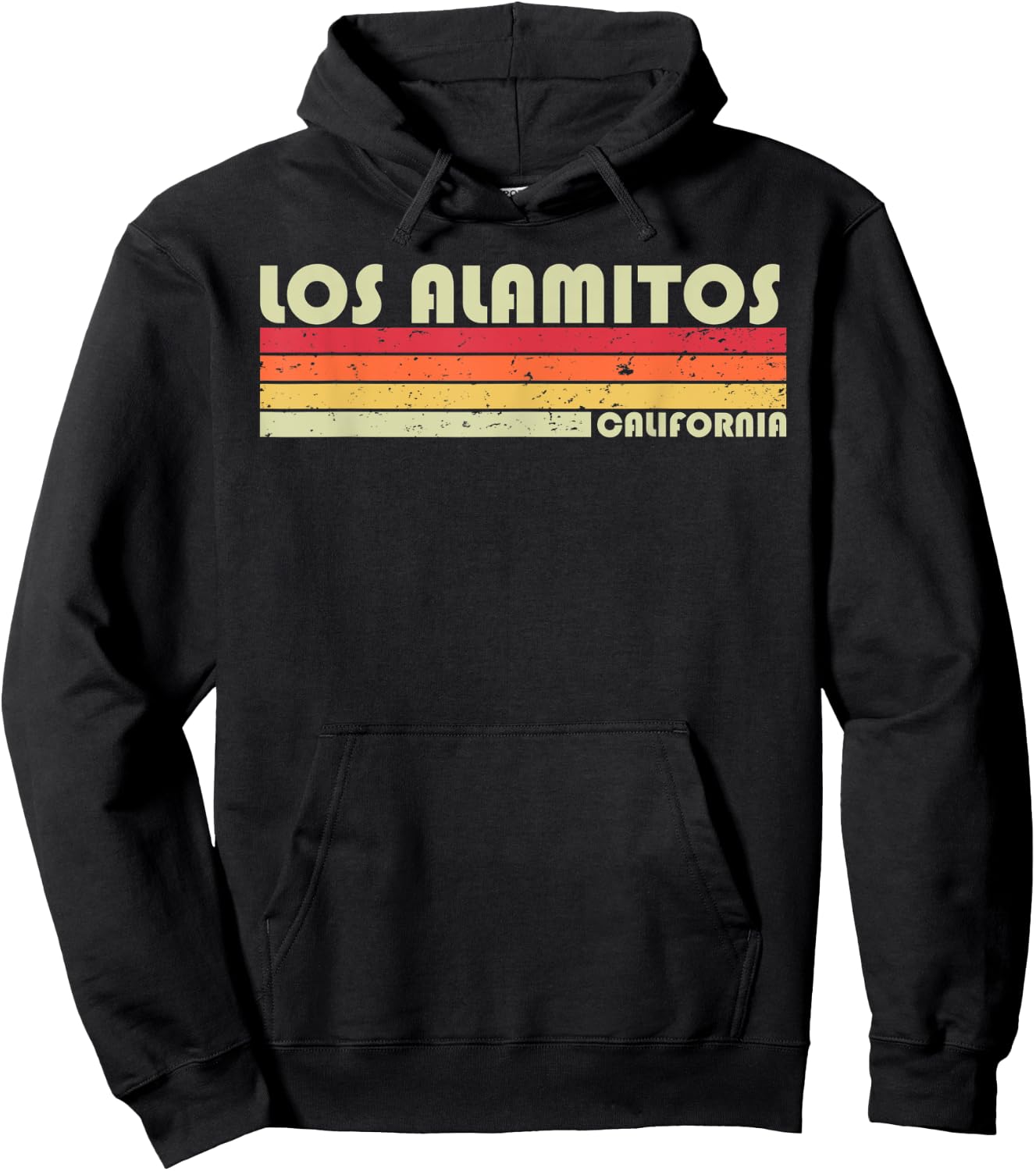 LOS ALAMITOS CA CALIFORNIA Funny City Home Roots Gift Retro Hoodie - Hoodie | Black