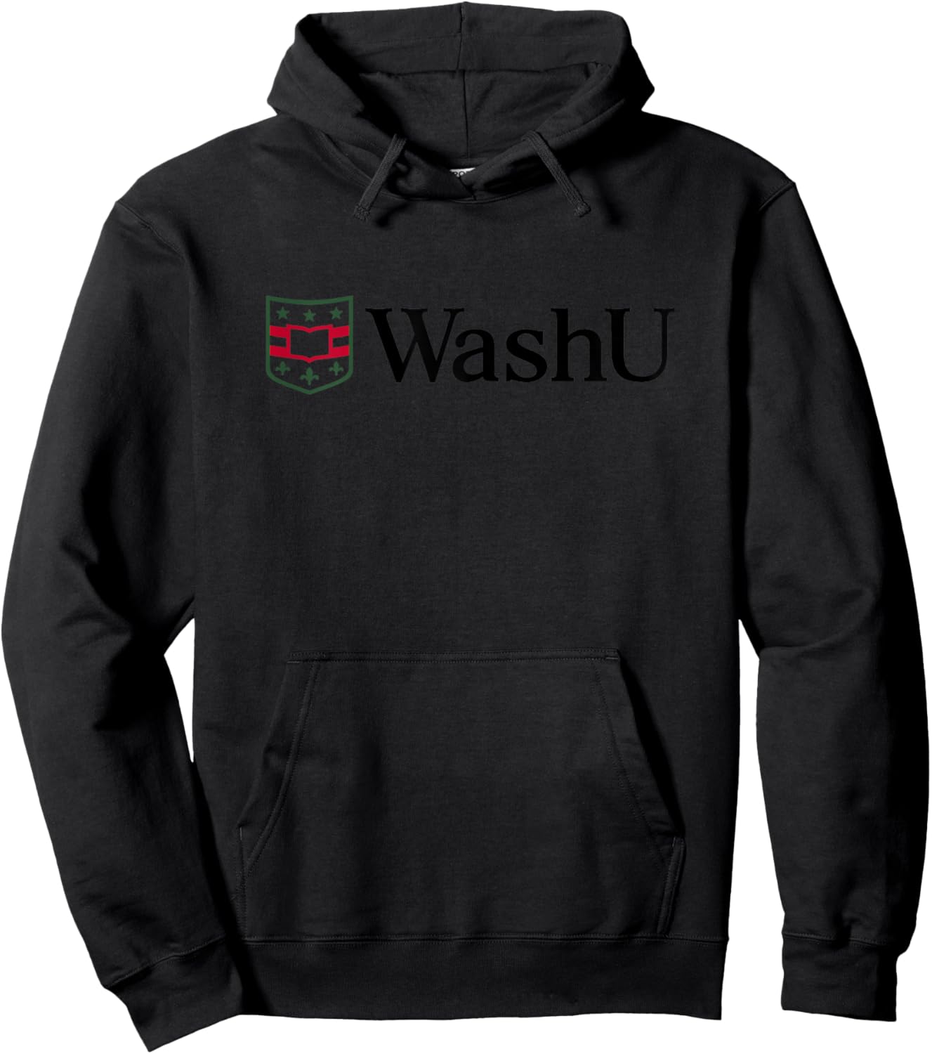 WashU Women's Icon Logo | Washington University in St. Louis Hoodie - Hoodie | Black
