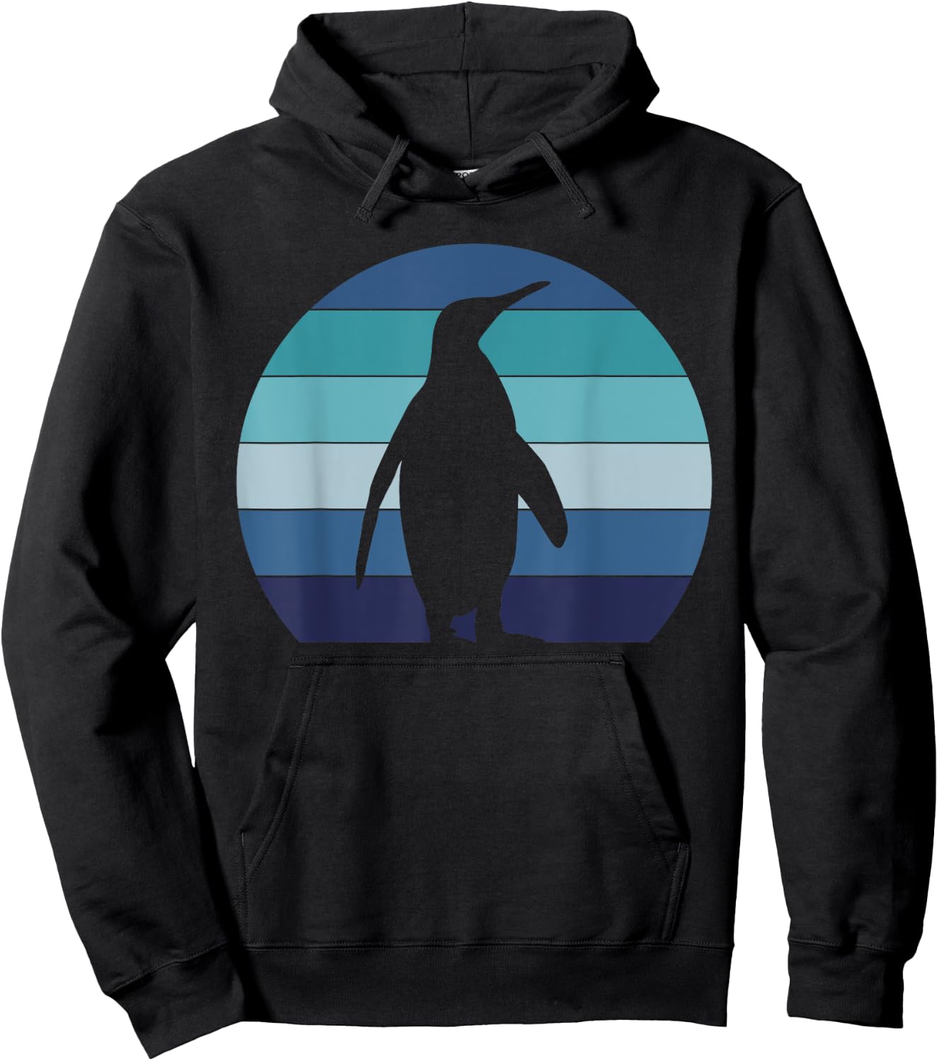 Antartica Animal Gift Retro Penguin Hoodie - Hoodie | Black