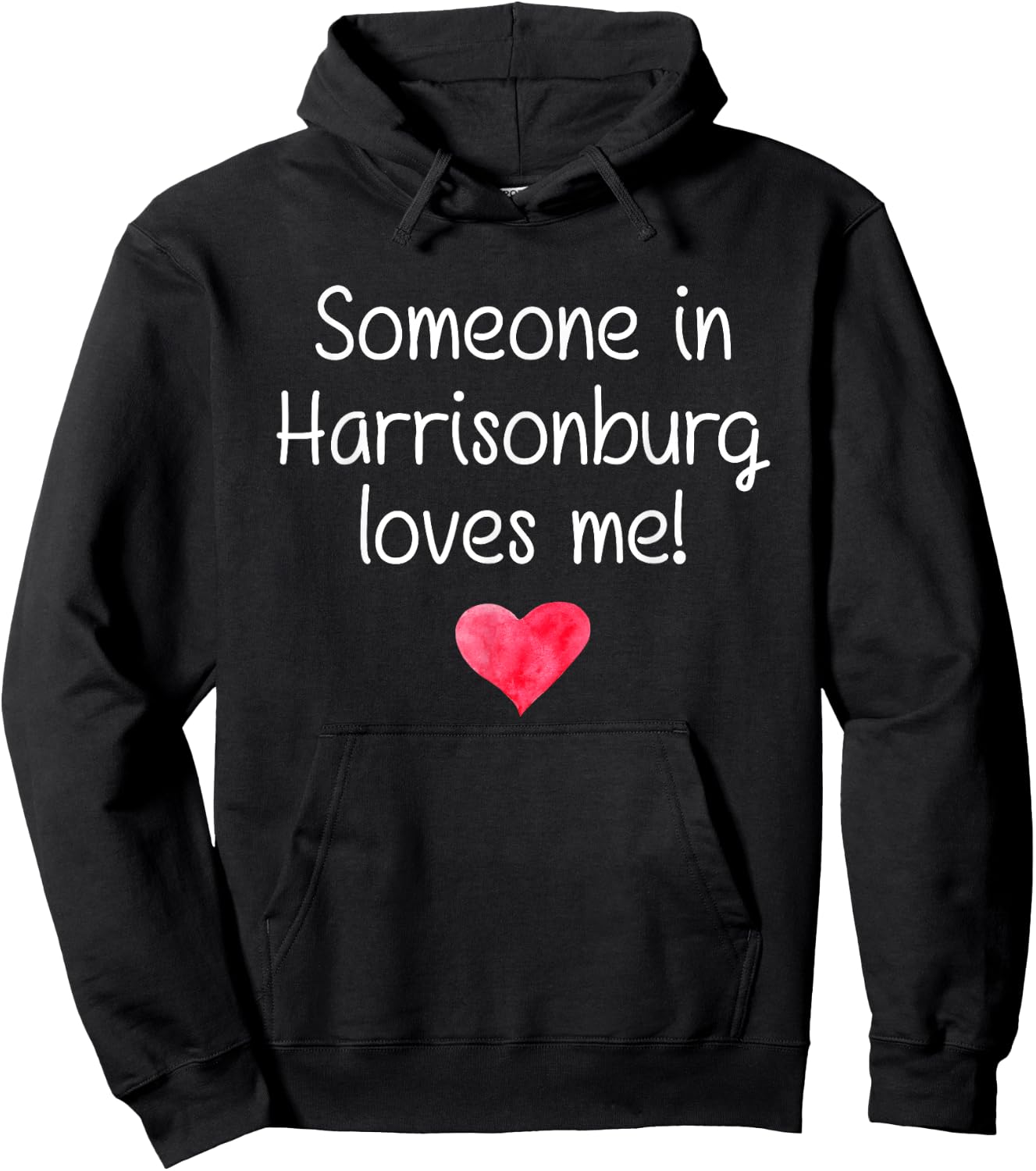 Someone In HARRISONBURG VA VIRGINIA Loves Me City Home Gift Hoodie - Hoodie | Black