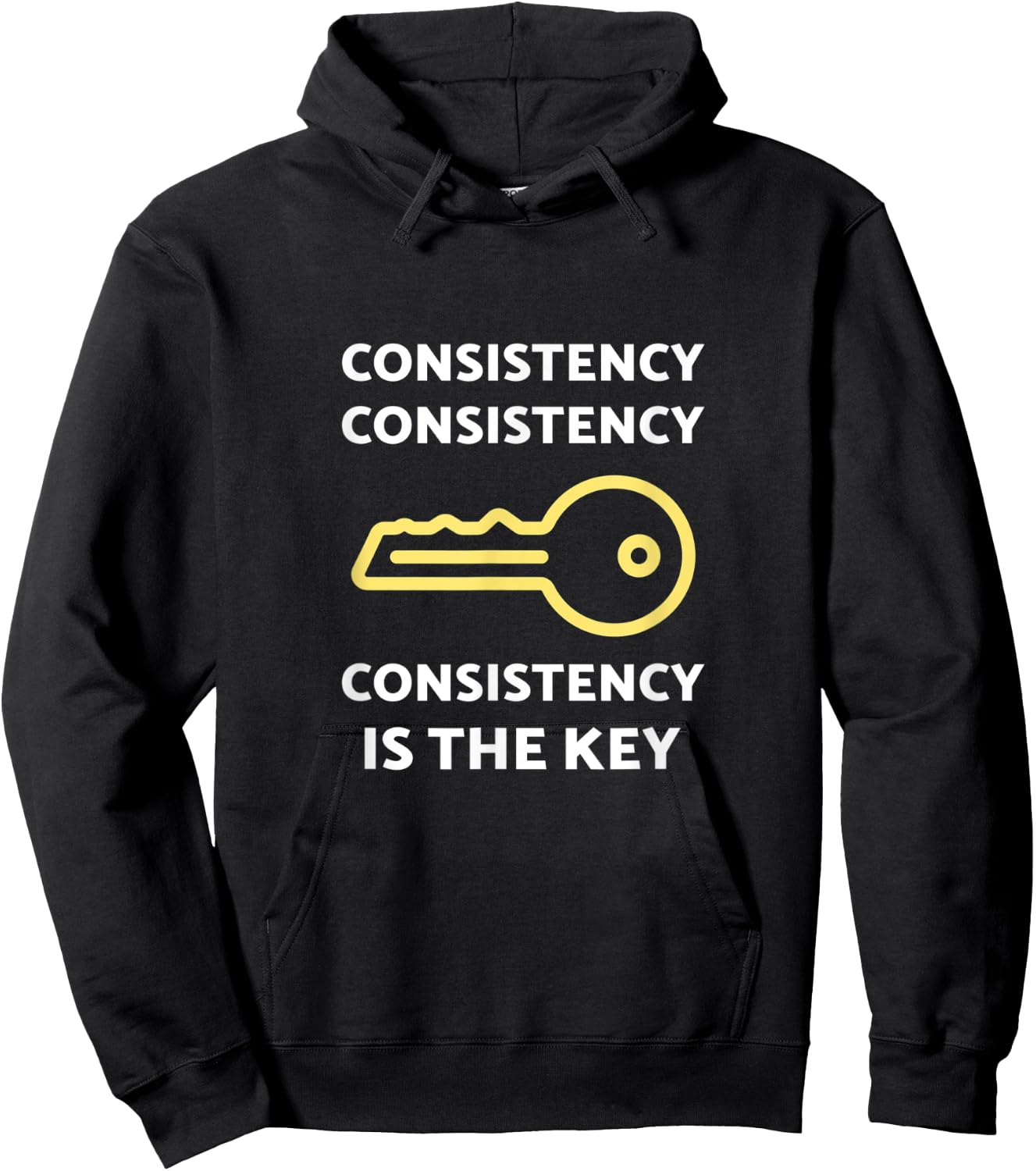 Consistency Is The Key Hoodie - Hoodie | Black