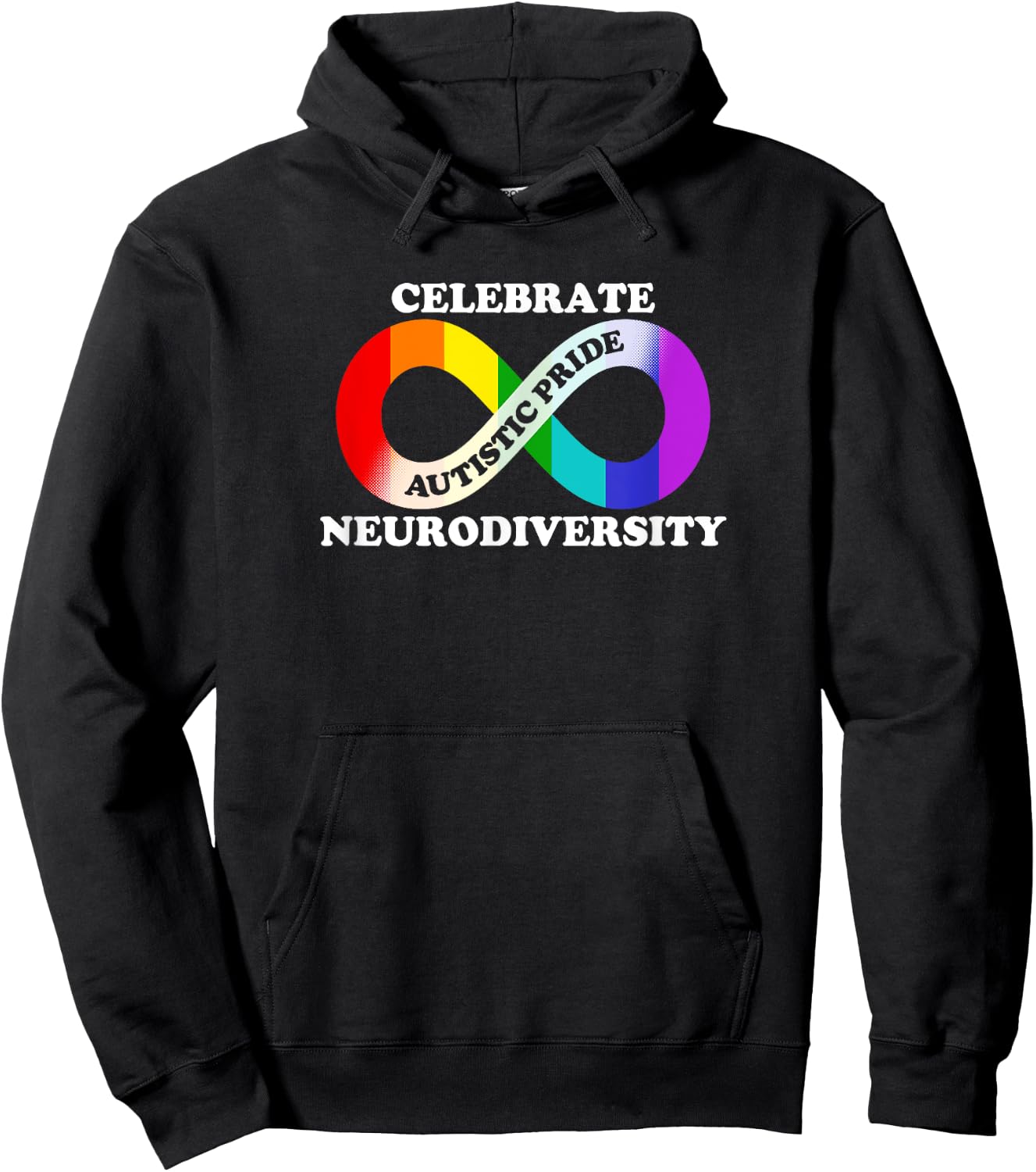 Autism Autistic Pride Day Celebrate Neurodiversity Hoodie - Hoodie | Black