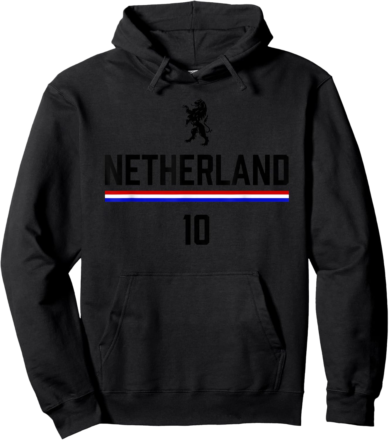 Netherlands Soccer Jersey, Oranje Football Holland Hoodie - Hoodie | Black