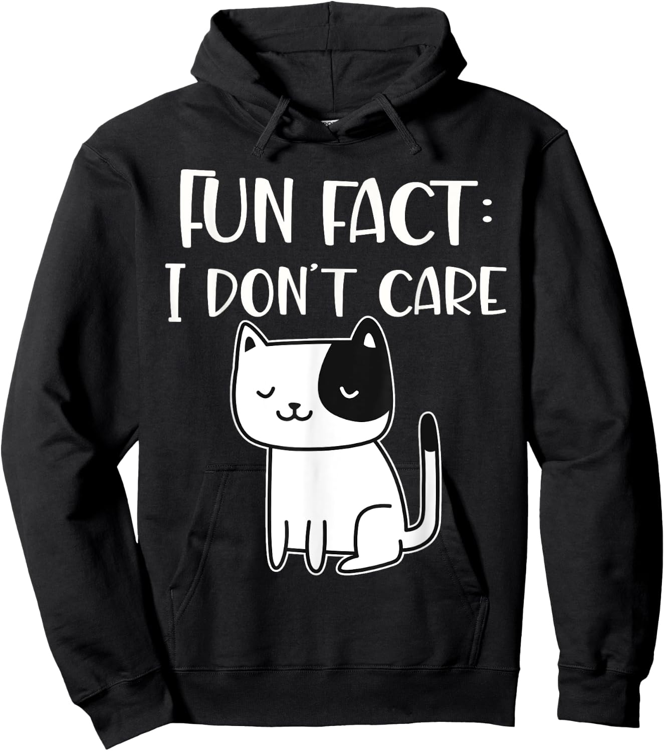 Fun fact I don't care Hoodie - Hoodie | Black
