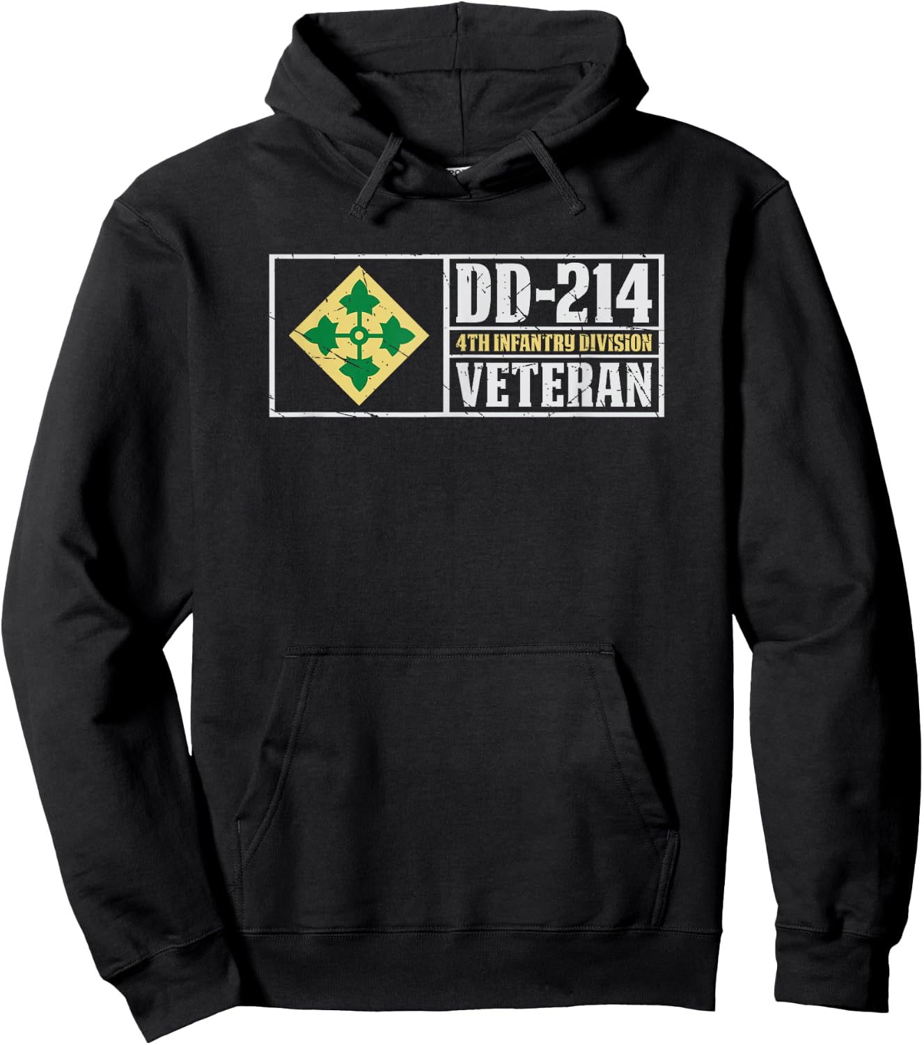 4th Infantry Division Shirt Fourth ID Hoodie - Hoodie | Black