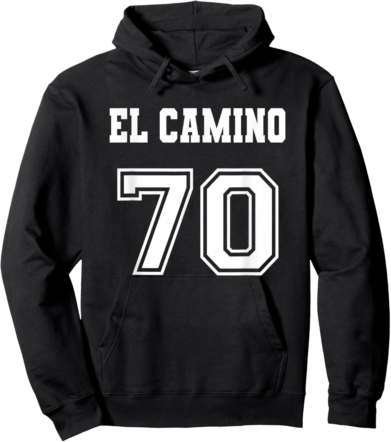 Jersey Style El Camino 70 1970 Old School Muscle Car Pickup Hoodie - Hoodie | Black