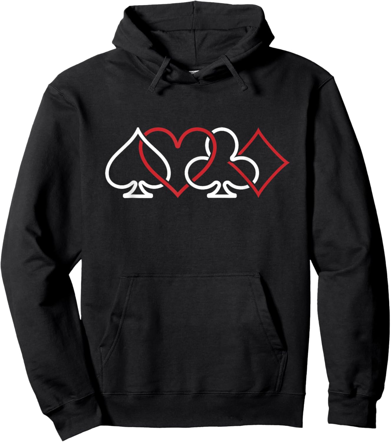 Poker Cards Gambler Texas Holdem - Gambling Poker Hoodie - Hoodie | Black