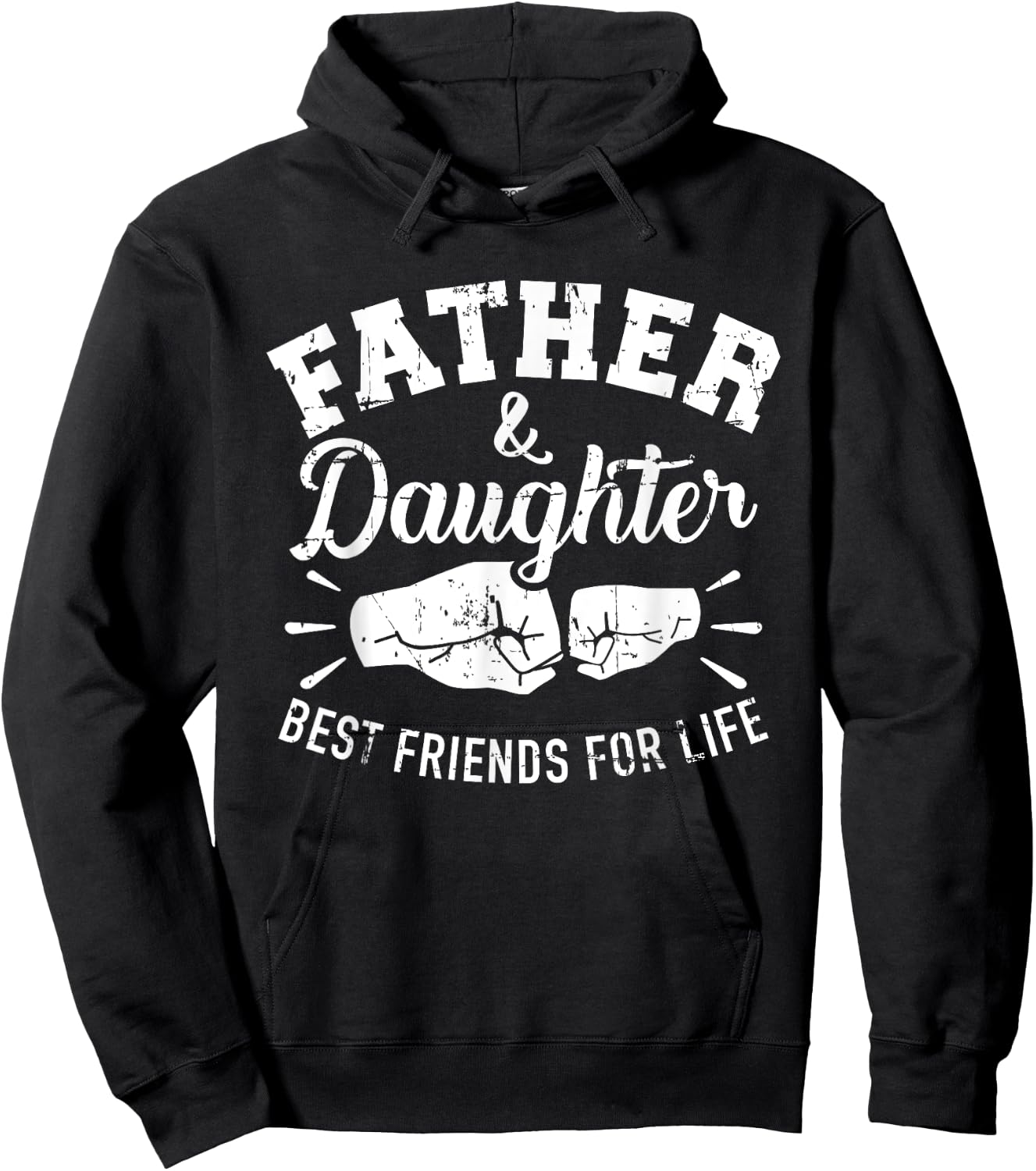 Father and daughter best friends for life Hoodie - Hoodie | Black