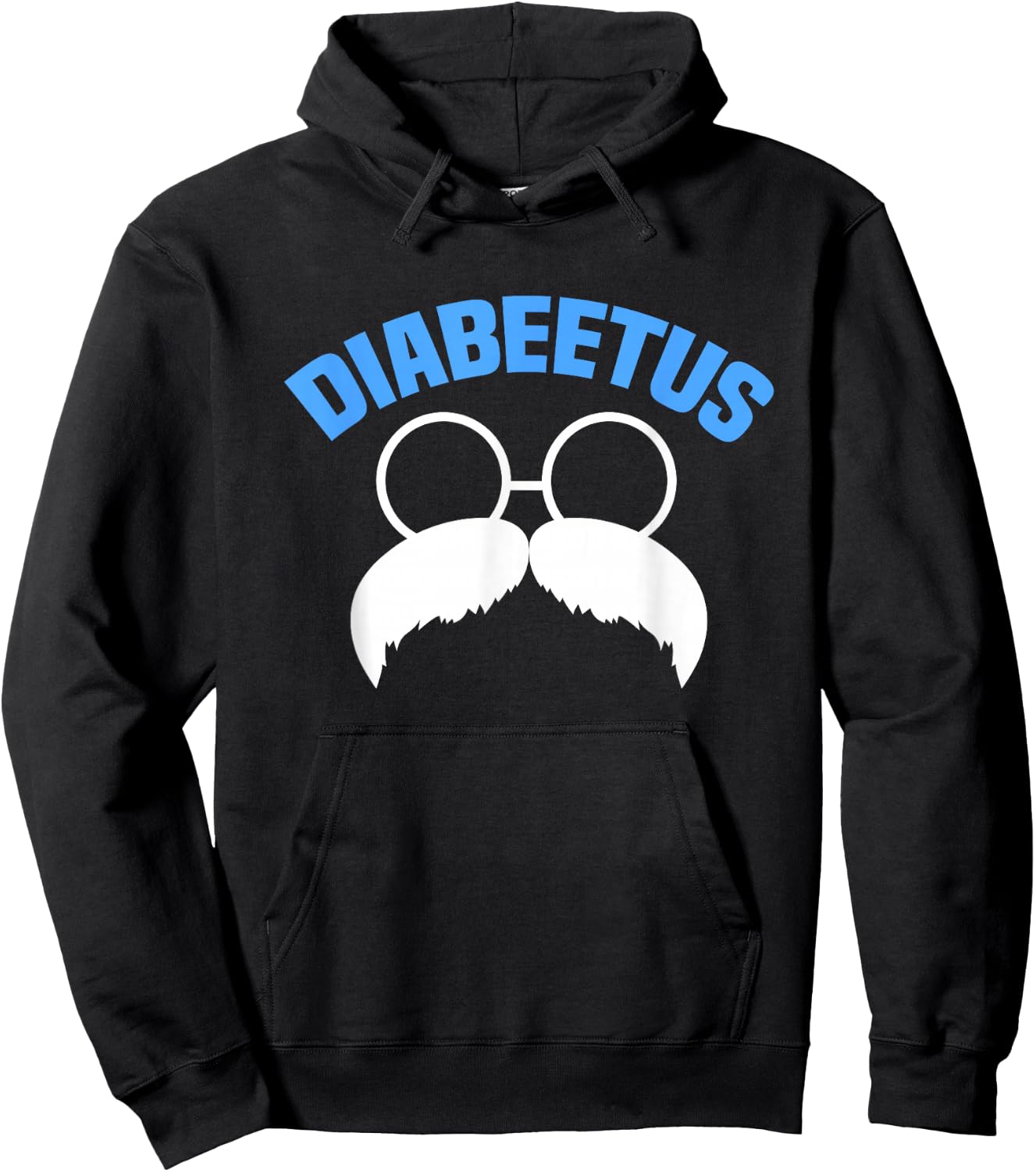 Diabeetus Funny Diabetes Awareness Diabetic Beard Hoodie - Hoodie | Black
