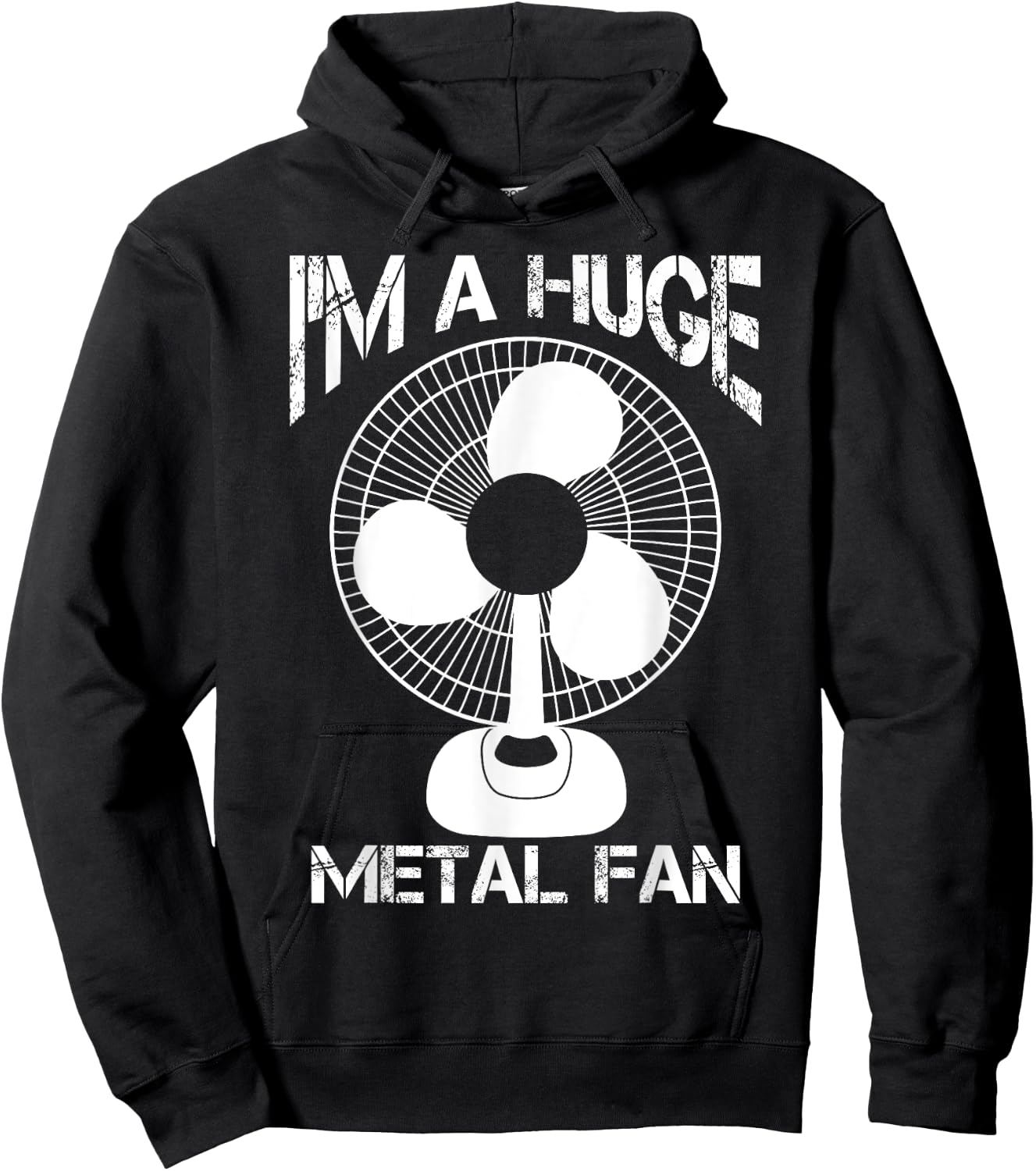 Funny I'm A Huge Metal Fan | Cool Rock Band Music Lover Gift Hoodie - Hoodie | Black