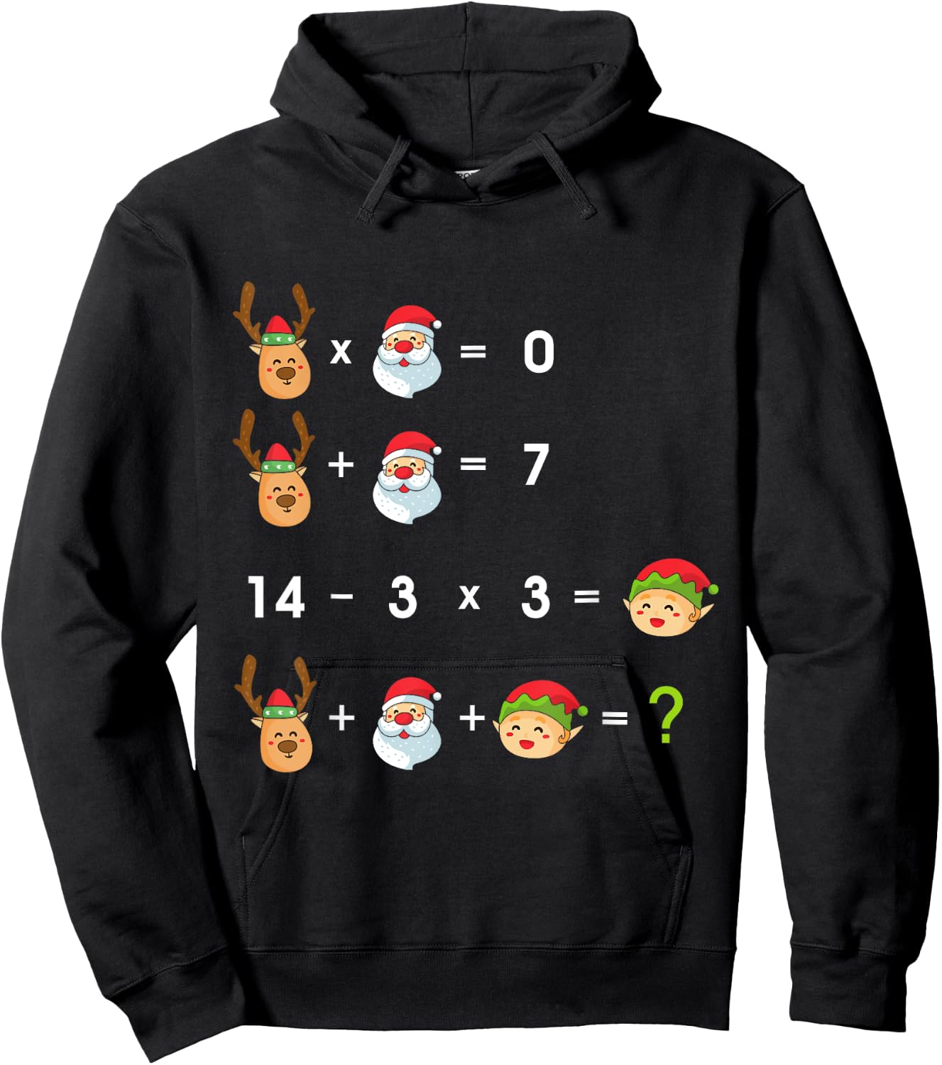 Order of Operations Quiz Funny Math Teacher Christmas Gift Hoodie - Hoodie | Black
