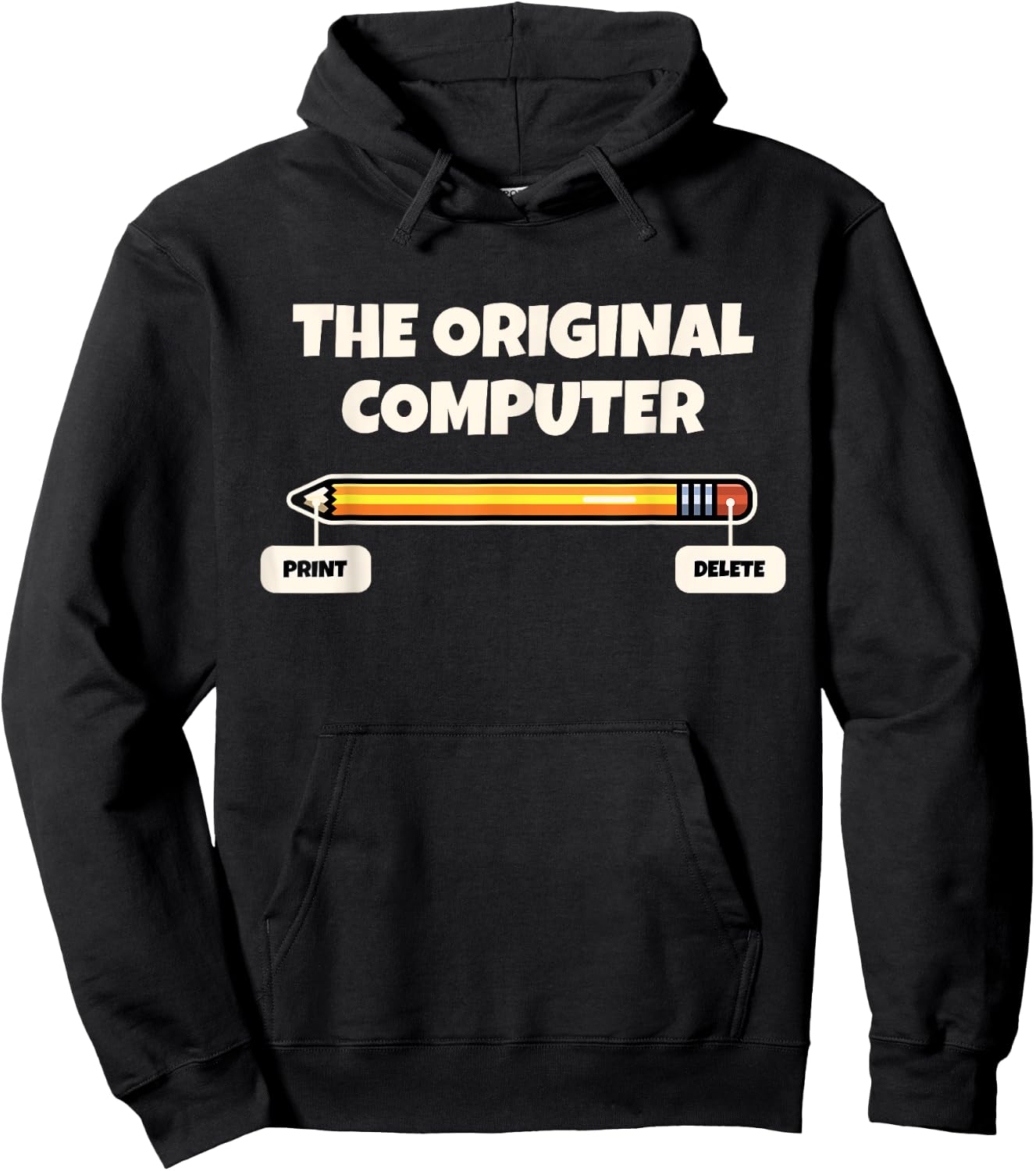 Humor Tech IT Support Techie Nerd Geek For Adult Adult Computer Programmer Pencil Gift Hoodie - Hoodie | Black