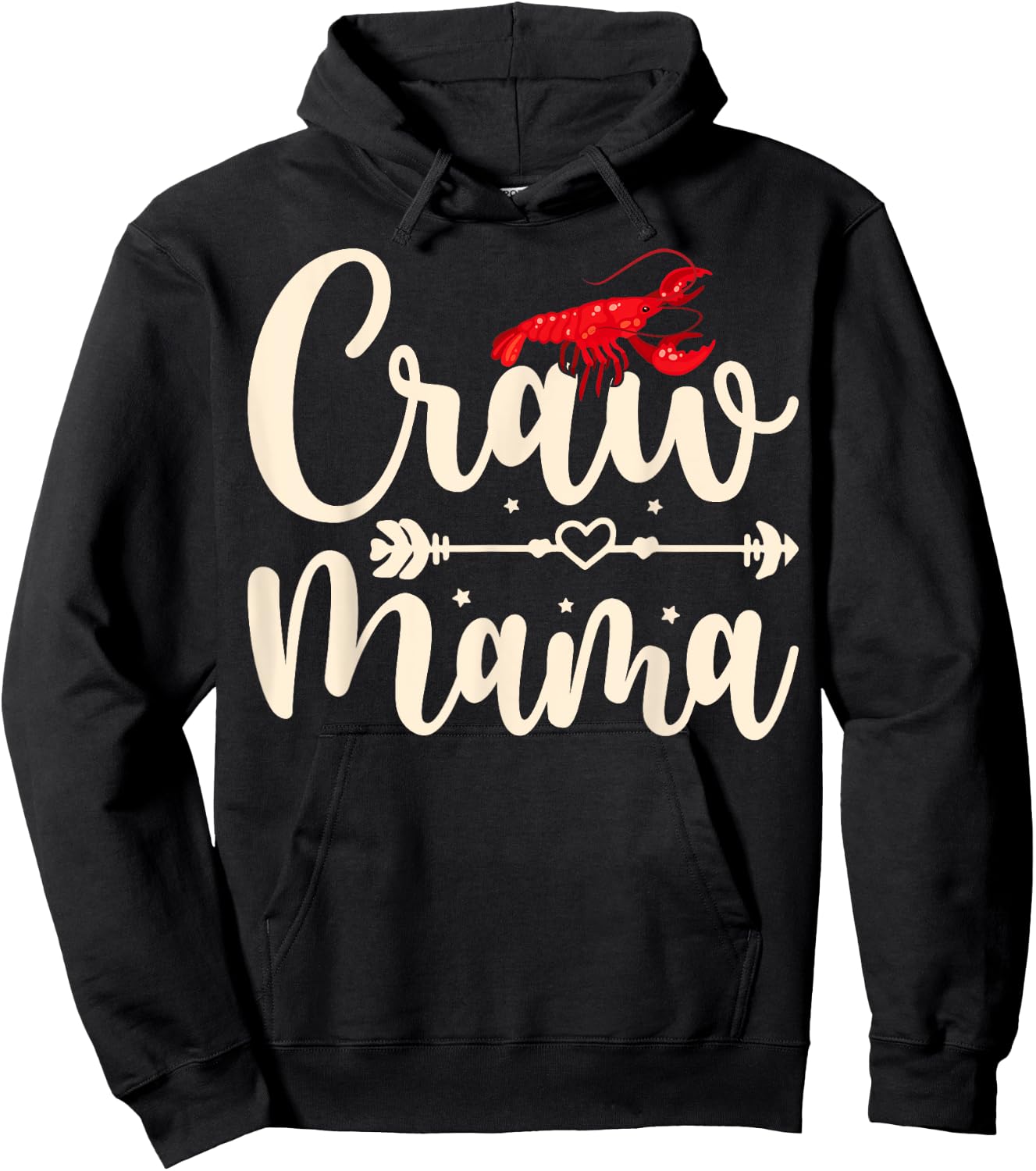 Craw Mama - Mothers Day Crawfish Lobster Mom Crawfish Boil Hoodie - Hoodie | Black