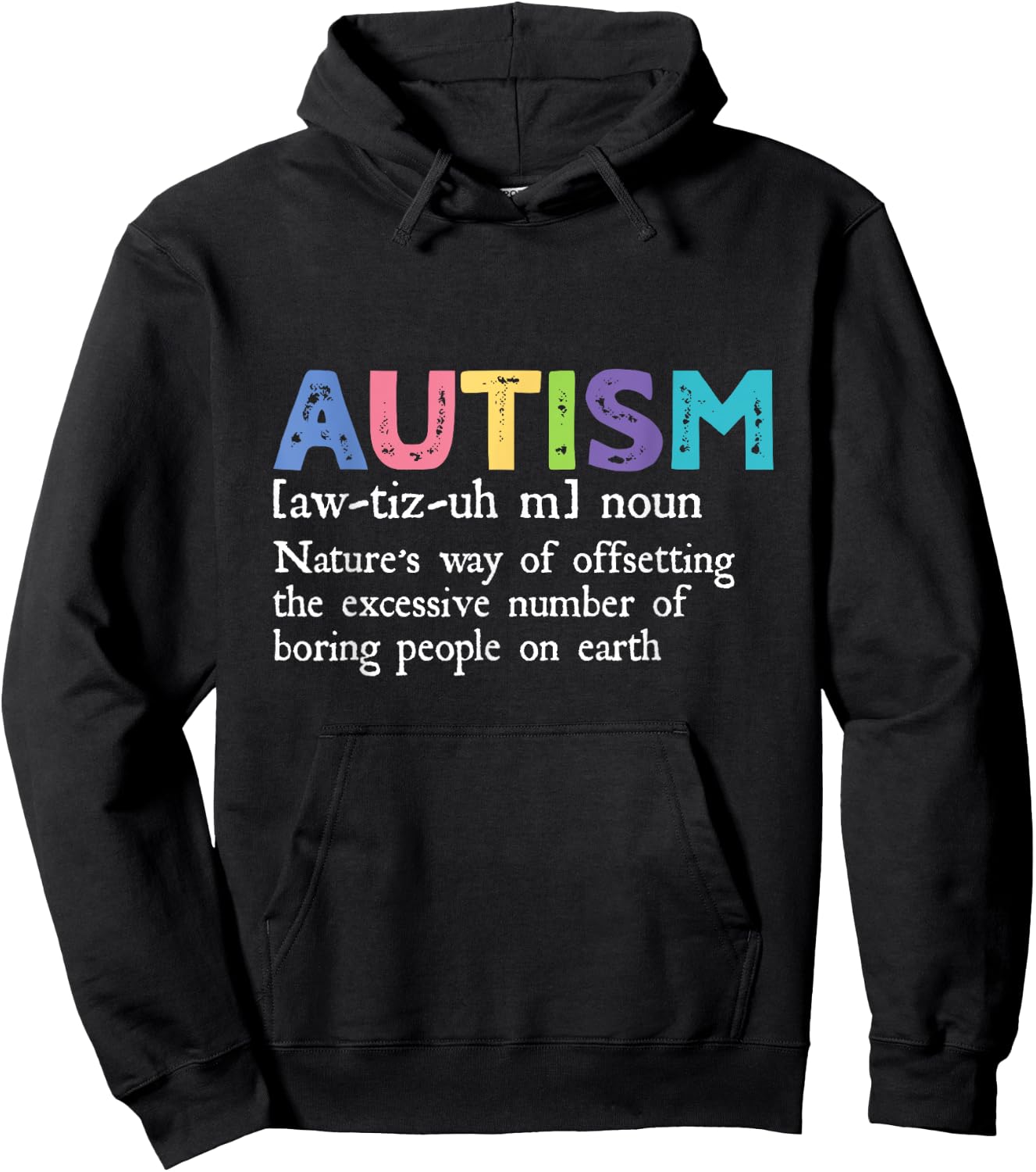 Autism Definition Autism Awareness Acceptance Gift Hoodie - Hoodie | Black