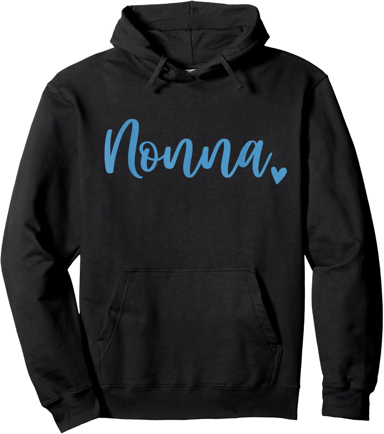 Nonna Grandma Cute Blue Hoodie - Hoodie | Black