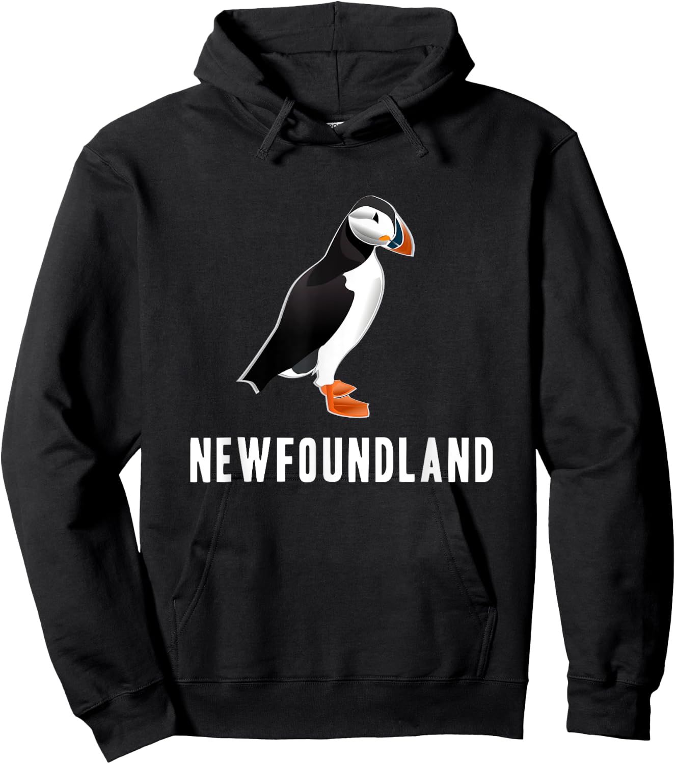 Puffin Newfoundland Canada Souvenir Gift Hoodie - Hoodie | Black