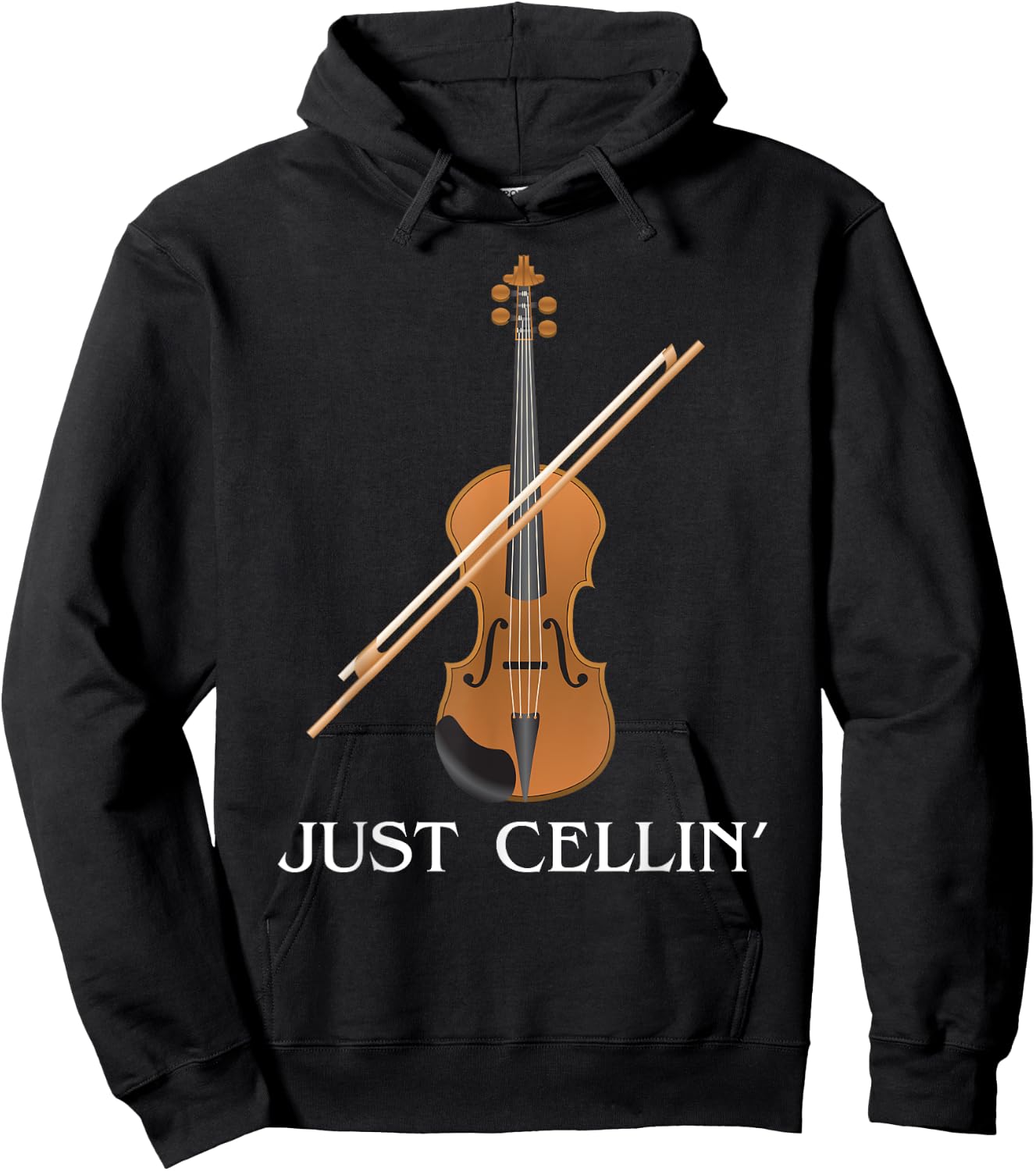 Just Cellin Cello Hoodie - Hoodie | Black