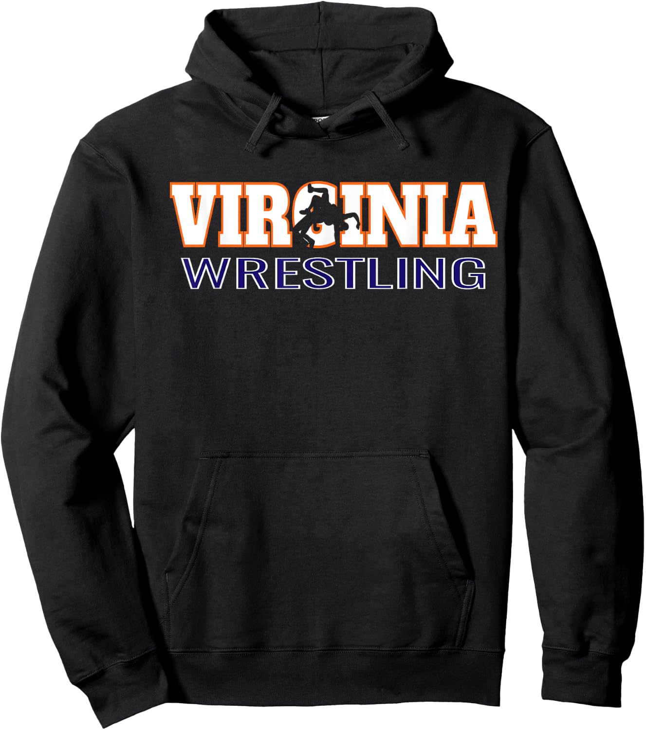 Virginia Wrestling Freestyle Wrestler Team State Pride Gift Hoodie - Hoodie | Black
