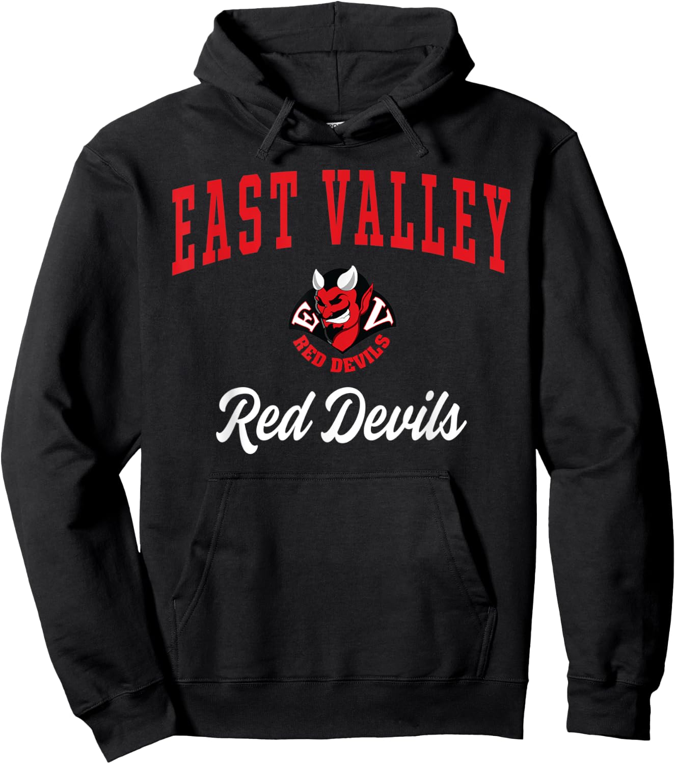 East Valley High School Red Devils Hoodie - Hoodie | Black
