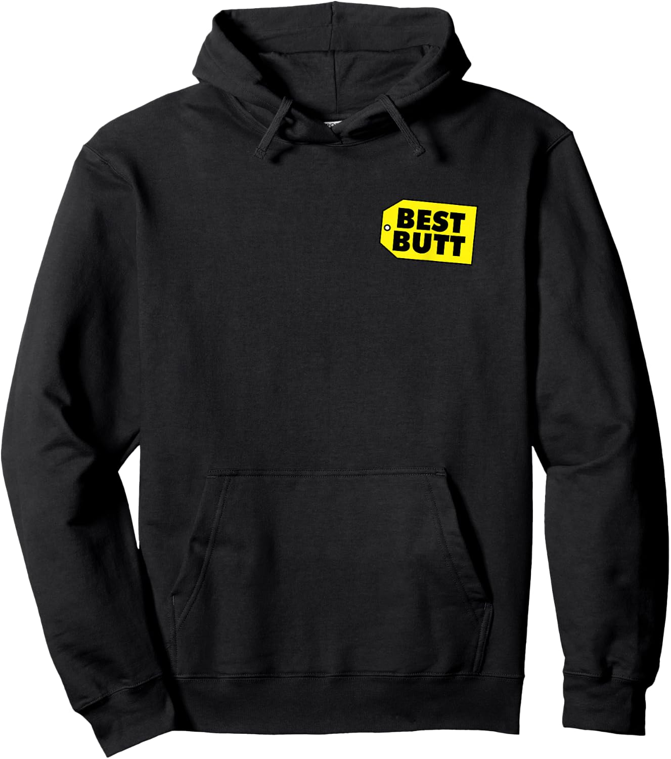 BEST BUTT Funny Retro Company Logo Hoodie - Hoodie | Black
