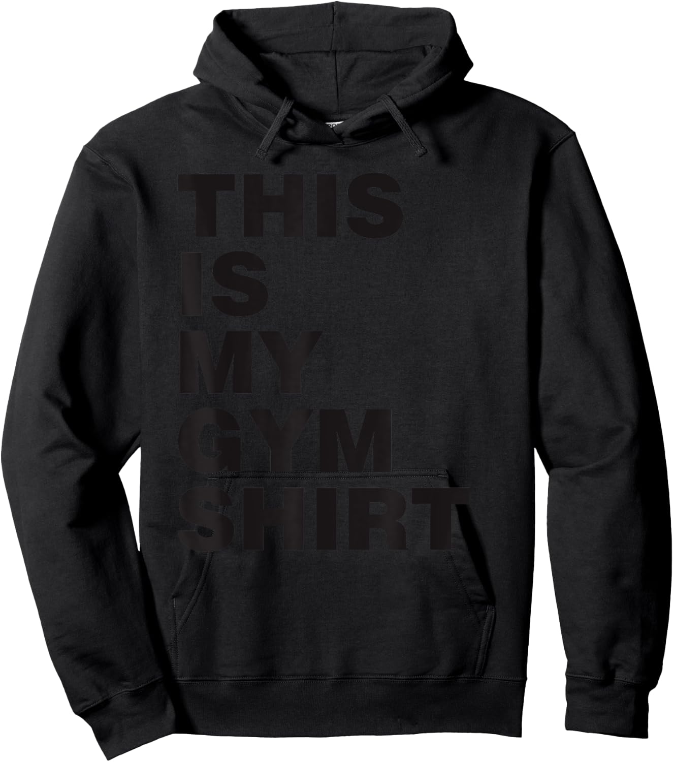 This is My Gym Shirt Black Print Hoodie - Hoodie | Black
