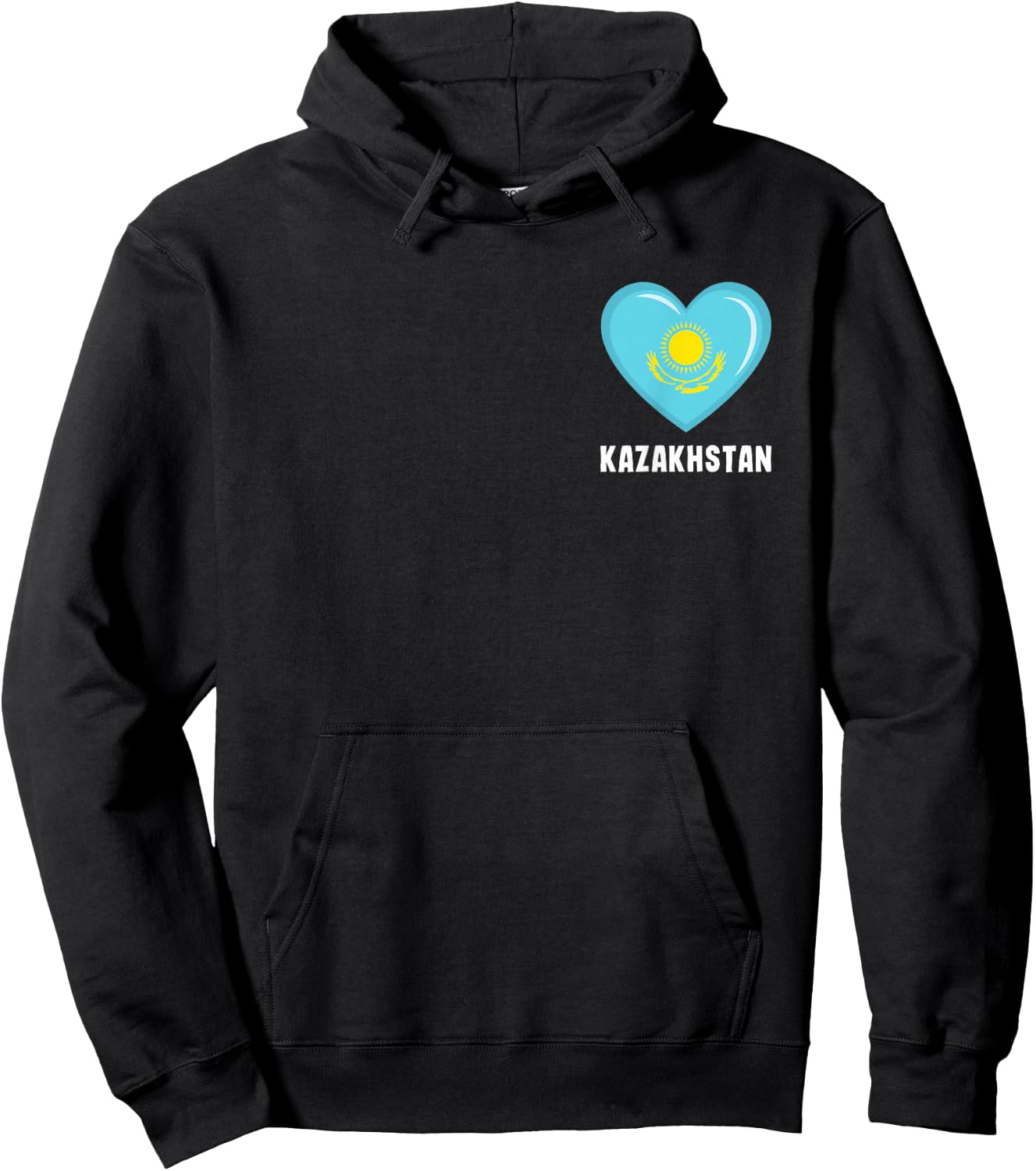 Kazakhstan Flag Shirt | Kazakhstani Hoodie - Hoodie | Black